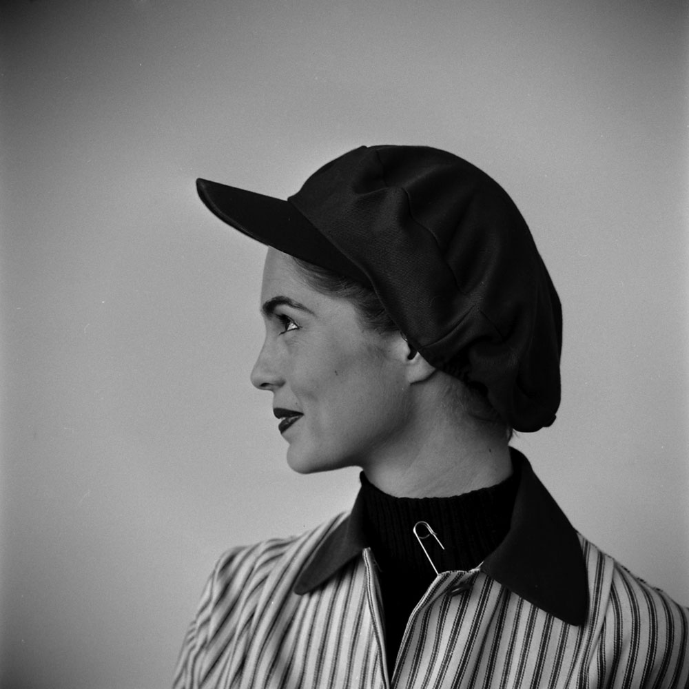 Factory fashions by designer Tina Leser, 1953.