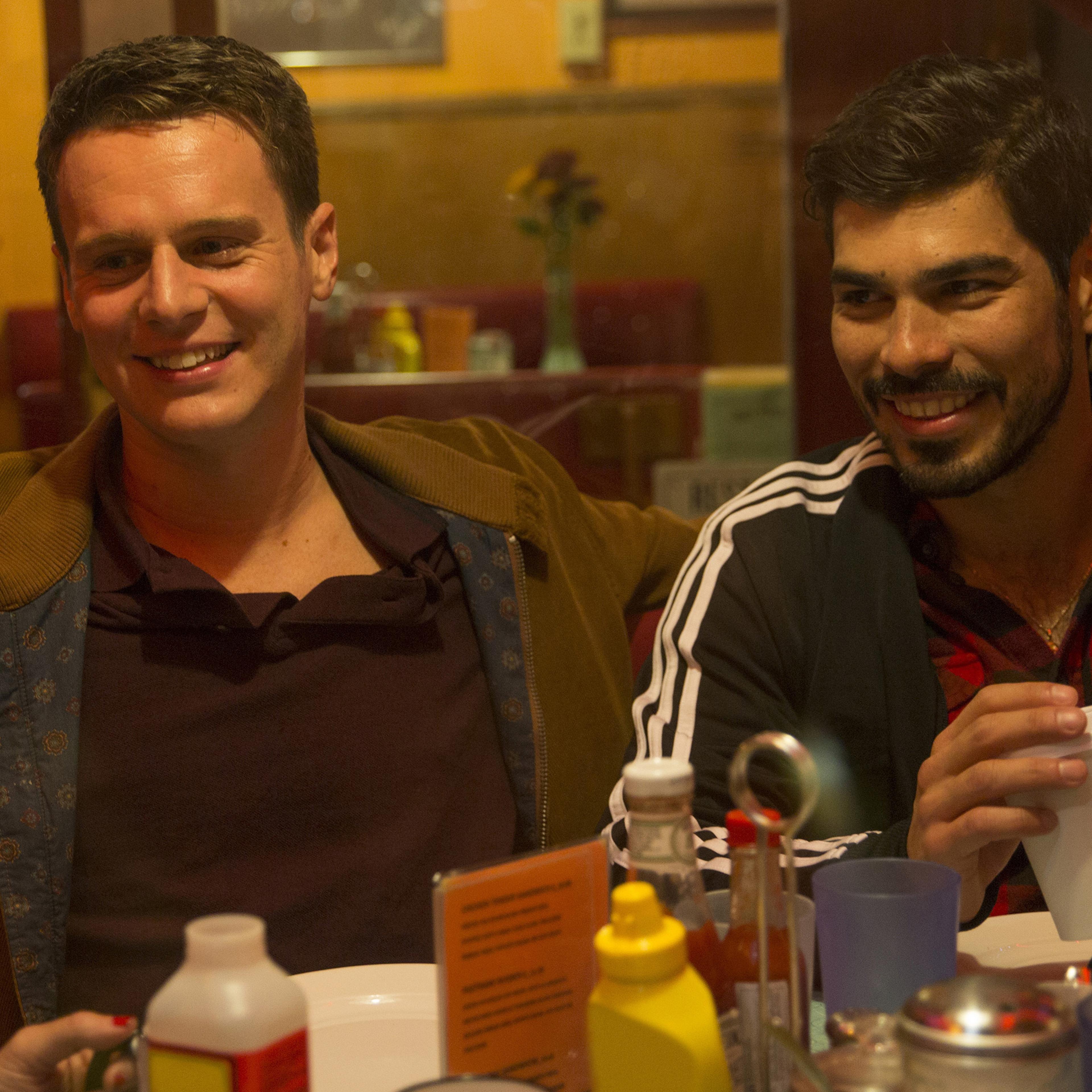 From left: Lauren Weedman, Jonathan Groff and Raul Castillo in Looking: The Movie.