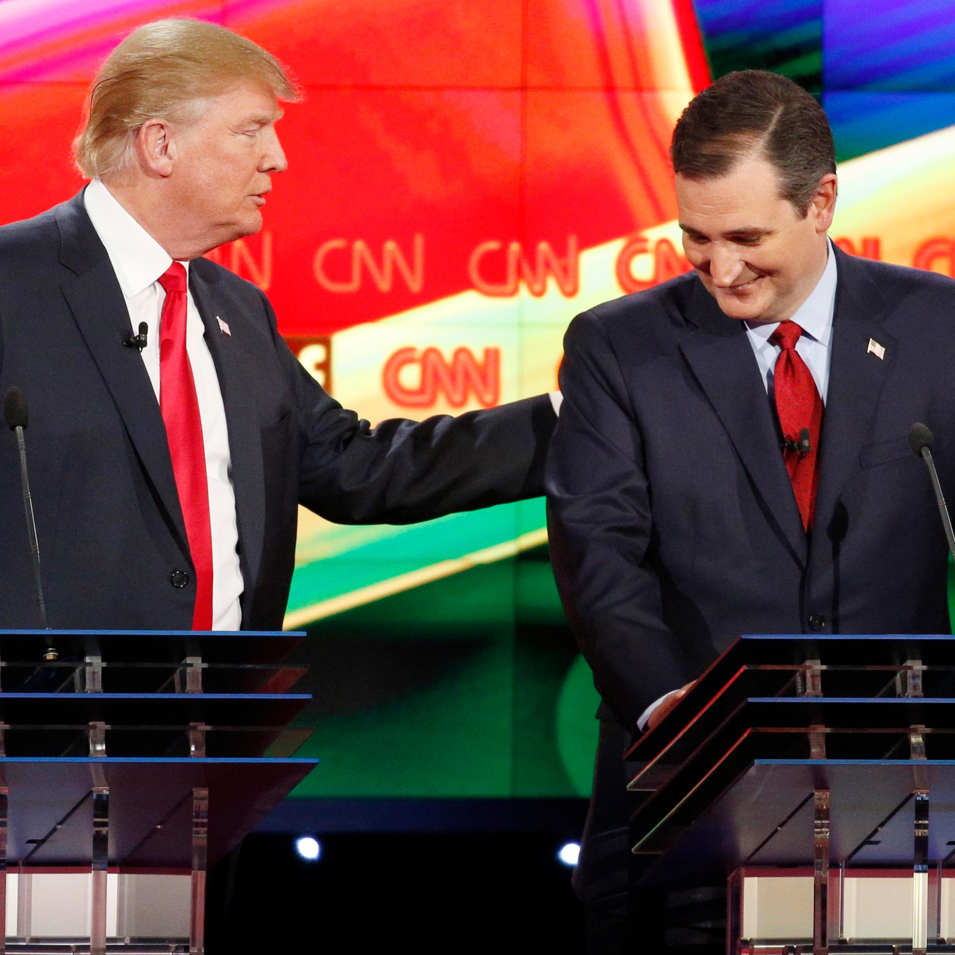 Ted Cruz, Donald Trump
