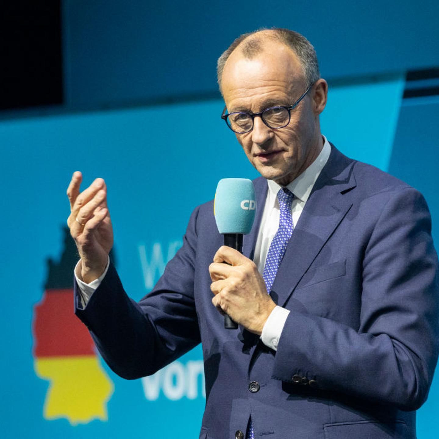 Friedrich Merz Campaigns In Berlin
