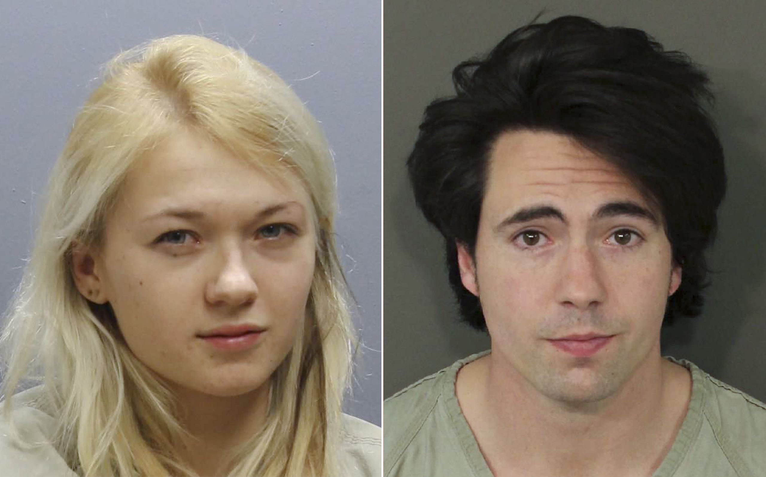 A composite image shows photos released by the Franklin County Sheriff's Office of Marina Lonina and Raymond Gates, who were charged April 13 with rape, kidnapping, sexual battery and pandering sexually oriented matter involving a minor, for allegedly us