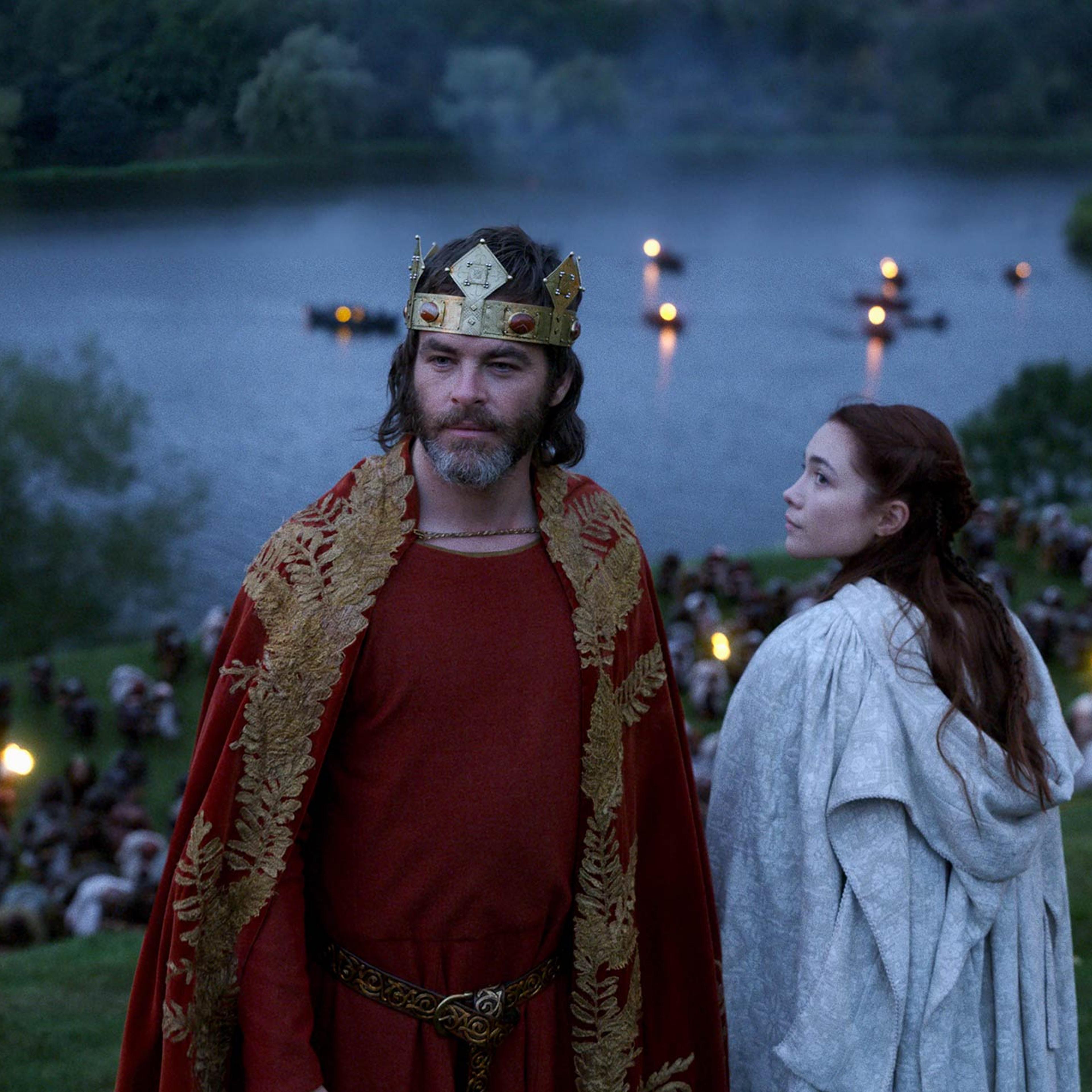 Chris Pine stars as Scottish independence hero Robert the Bruce in the movie Outlaw King, available for streaming on Netflix Nov. 9.