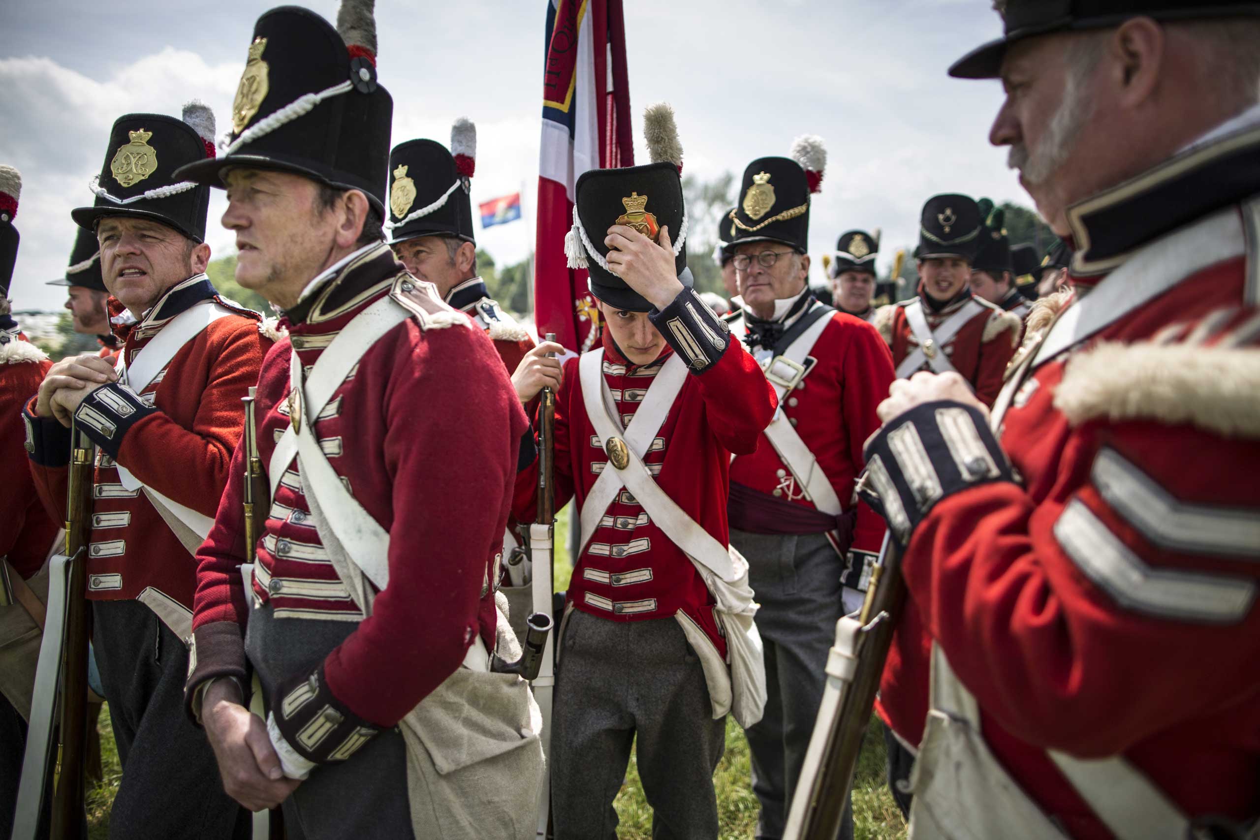 Reenactors Prepare To Commemorate The 200th Anniversary Of The Battle Of Waterloo