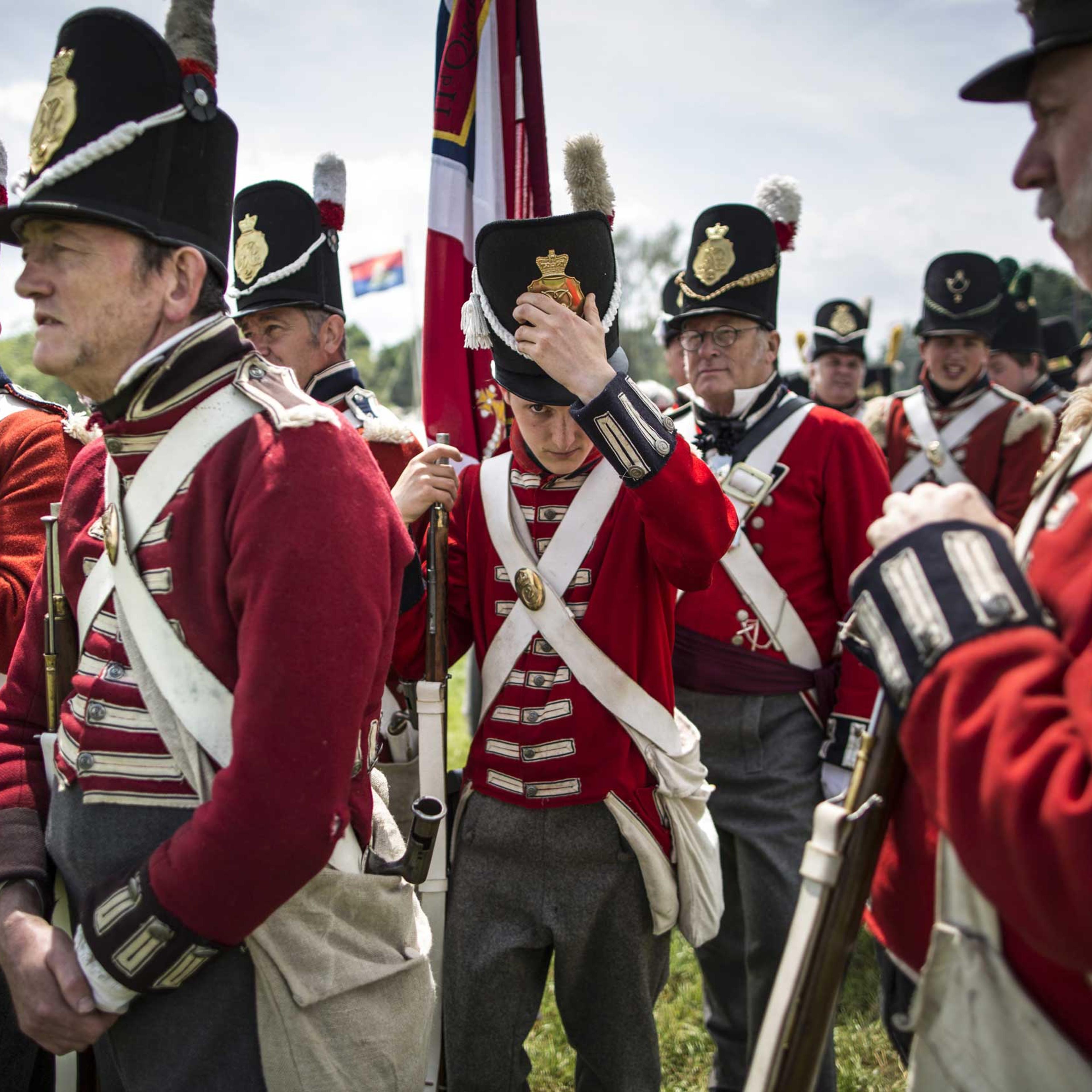 Reenactors Prepare To Commemorate The 200th Anniversary Of The Battle Of Waterloo