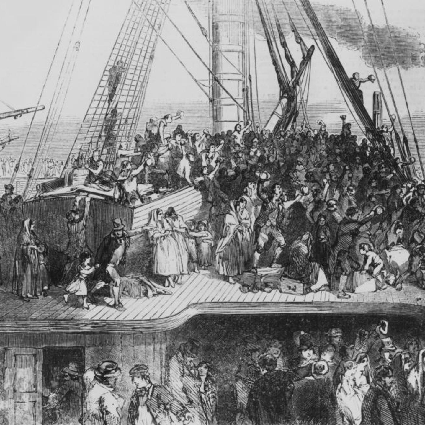 Emigrants Sail For USA