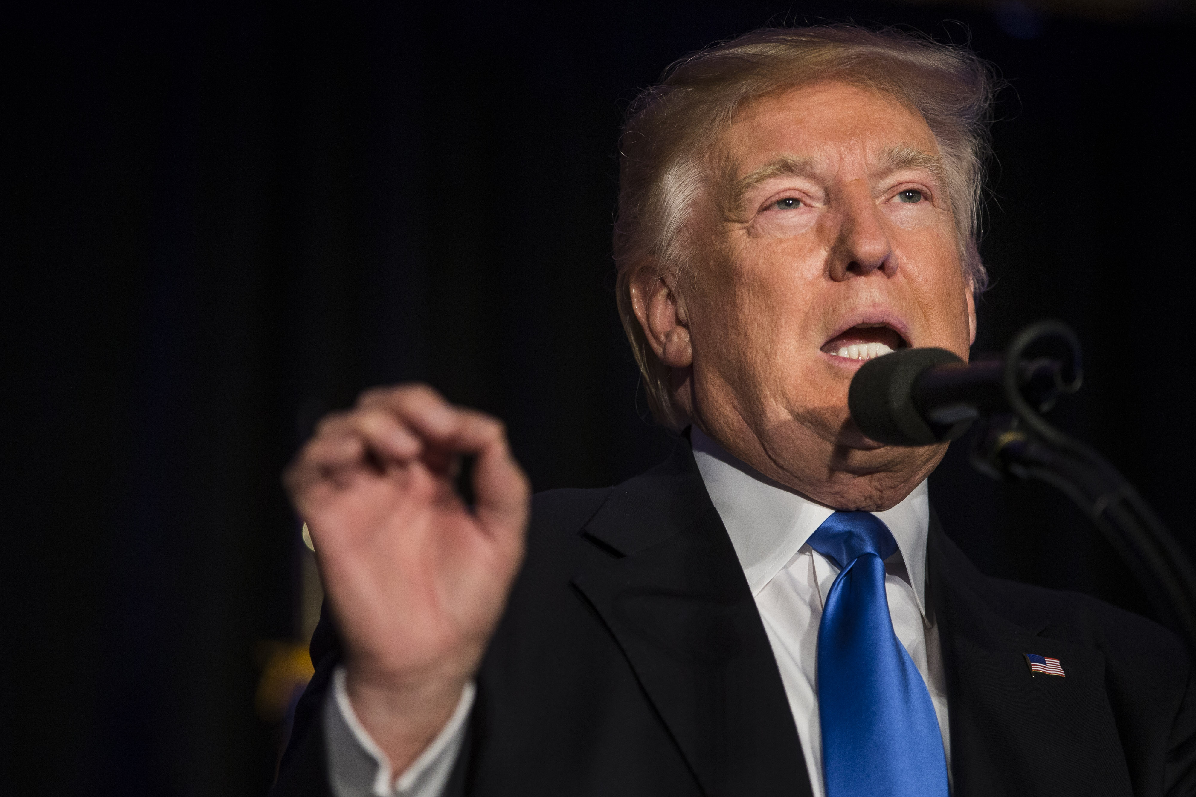 Donald Trump Campaigns In New Hampshire