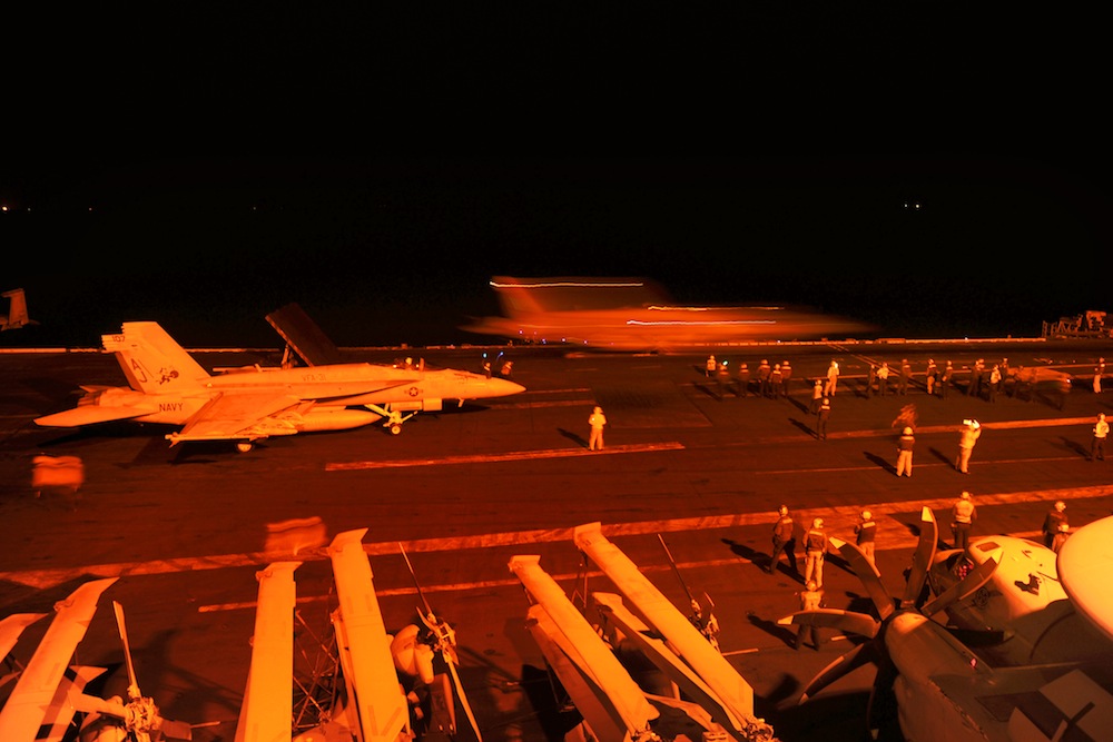 George H.W. Bush is supporting maritime security operations and theater security cooperation efforts in the U.S. 5th Fleet area of responsibility.
