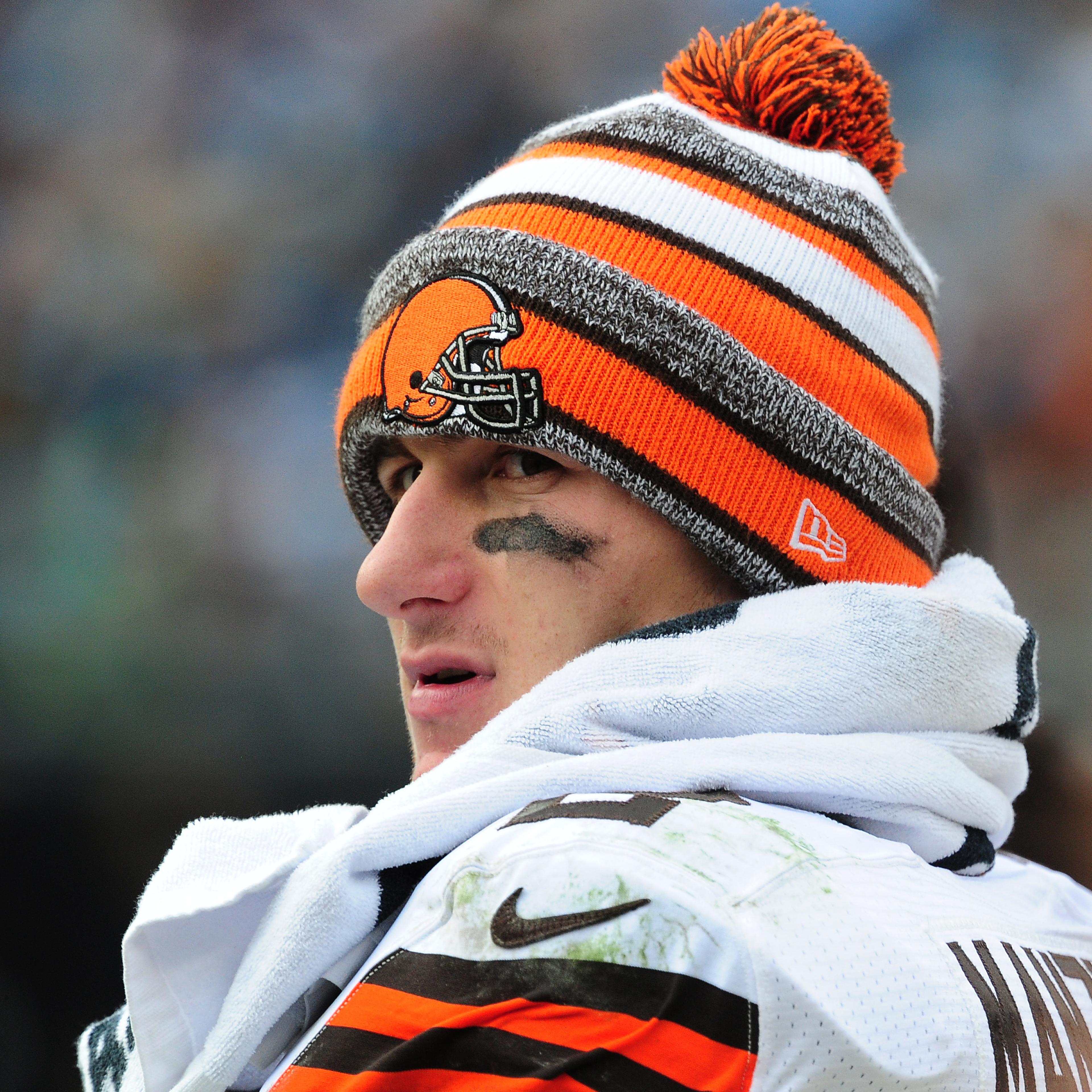 Johnny Manziel of the Cleveland Browns at the game against the Carolina Panthers on Dec. 21, 2014.
