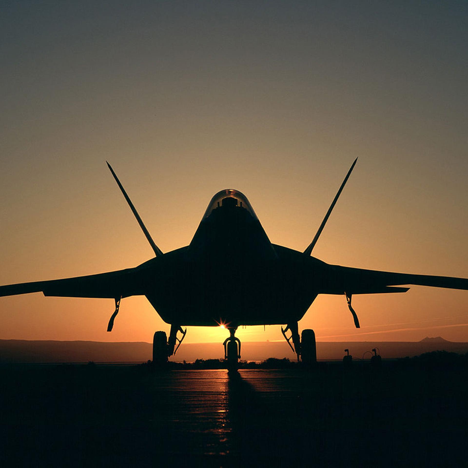 The F-22 warplane saw its first combat Tuesday after nearly a decade of operational service.
