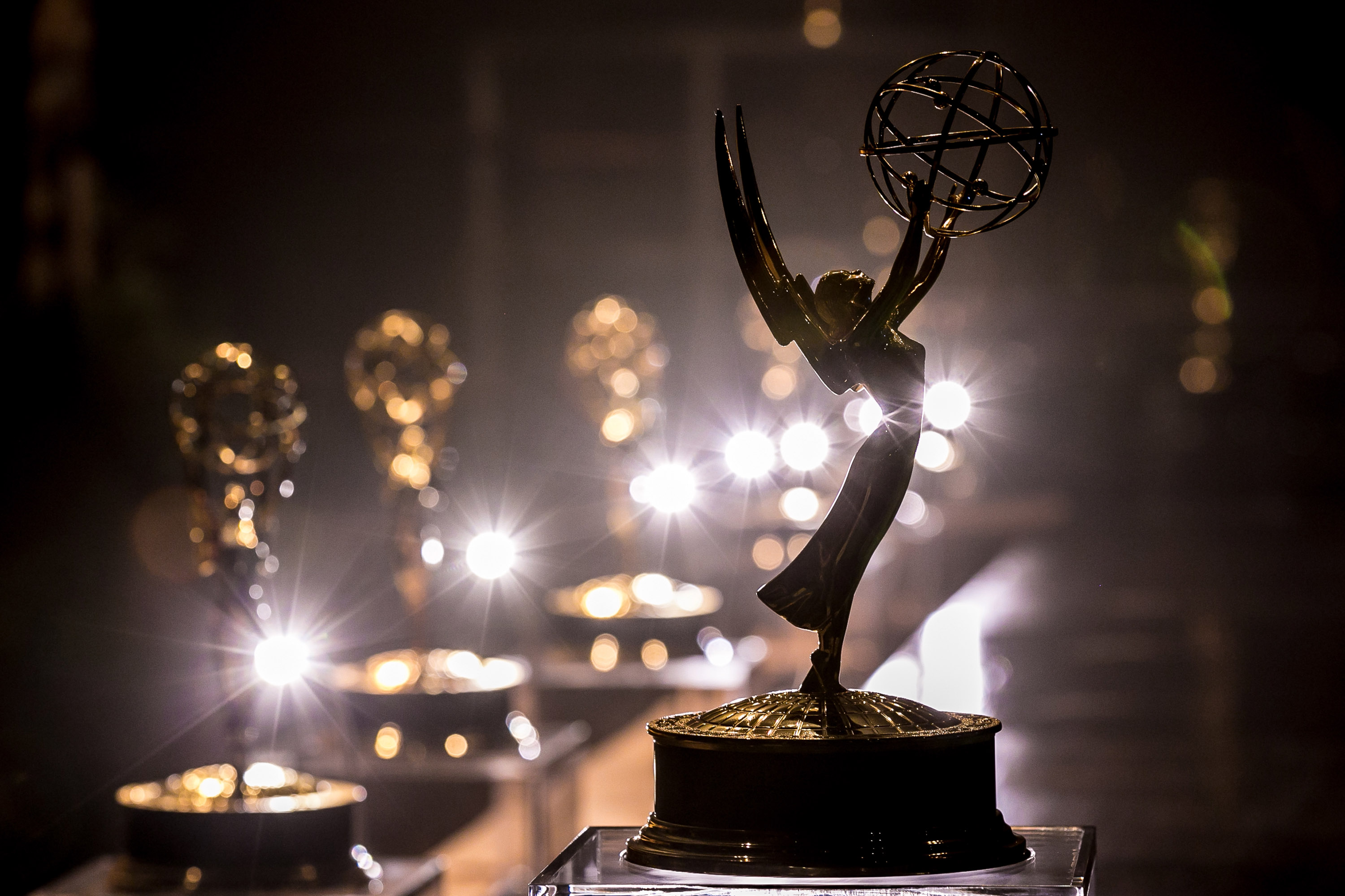 A general view of atmosphere of the Emmy Award at the 68th Emmy Awards Press Preview Day on Sept. 14, 2016 in Los Angeles.