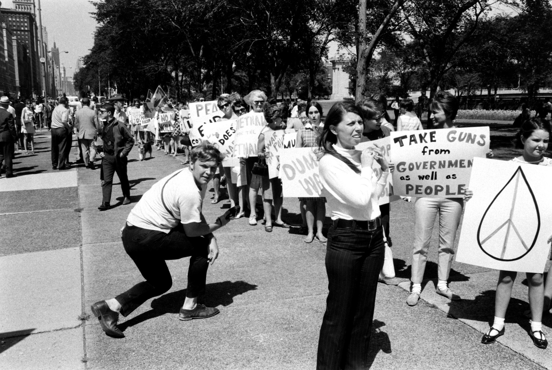 Protests at the Democratic Convention in Chicago, July 1968.