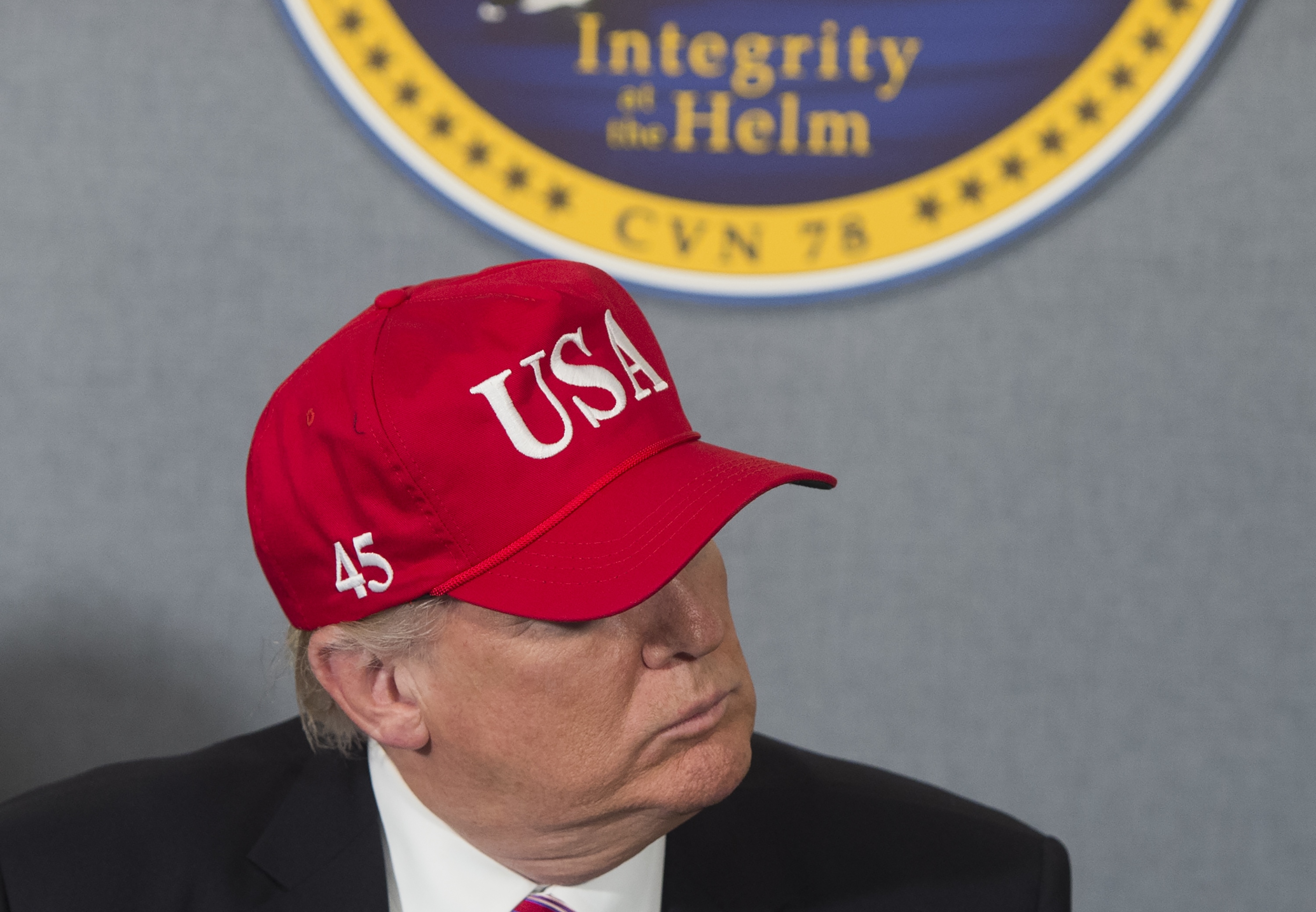 US-POLITICS-TRUMP-USS GERALD R. FORD