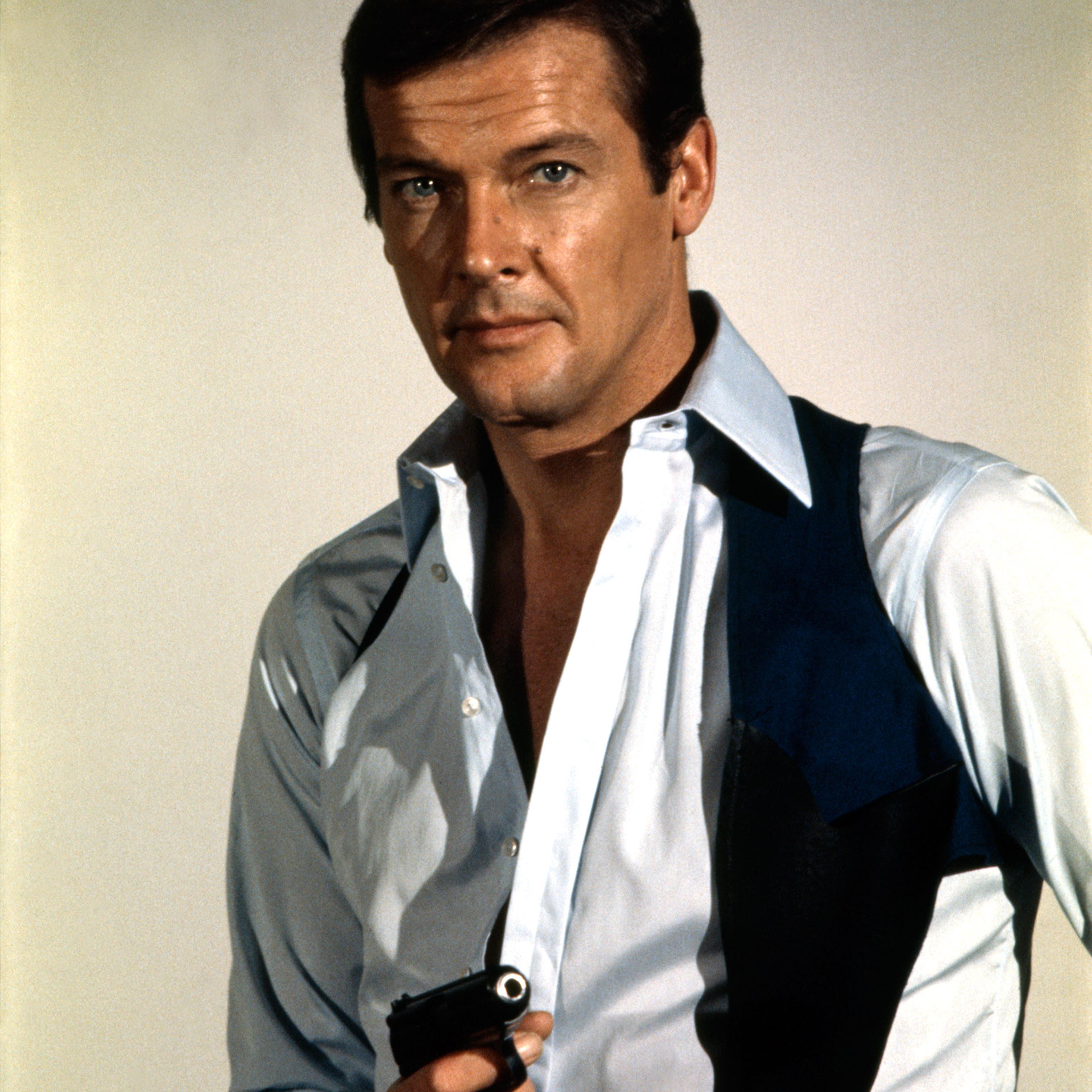 Roger Moore as James Bond from the movie Live and Let Die, 1973.