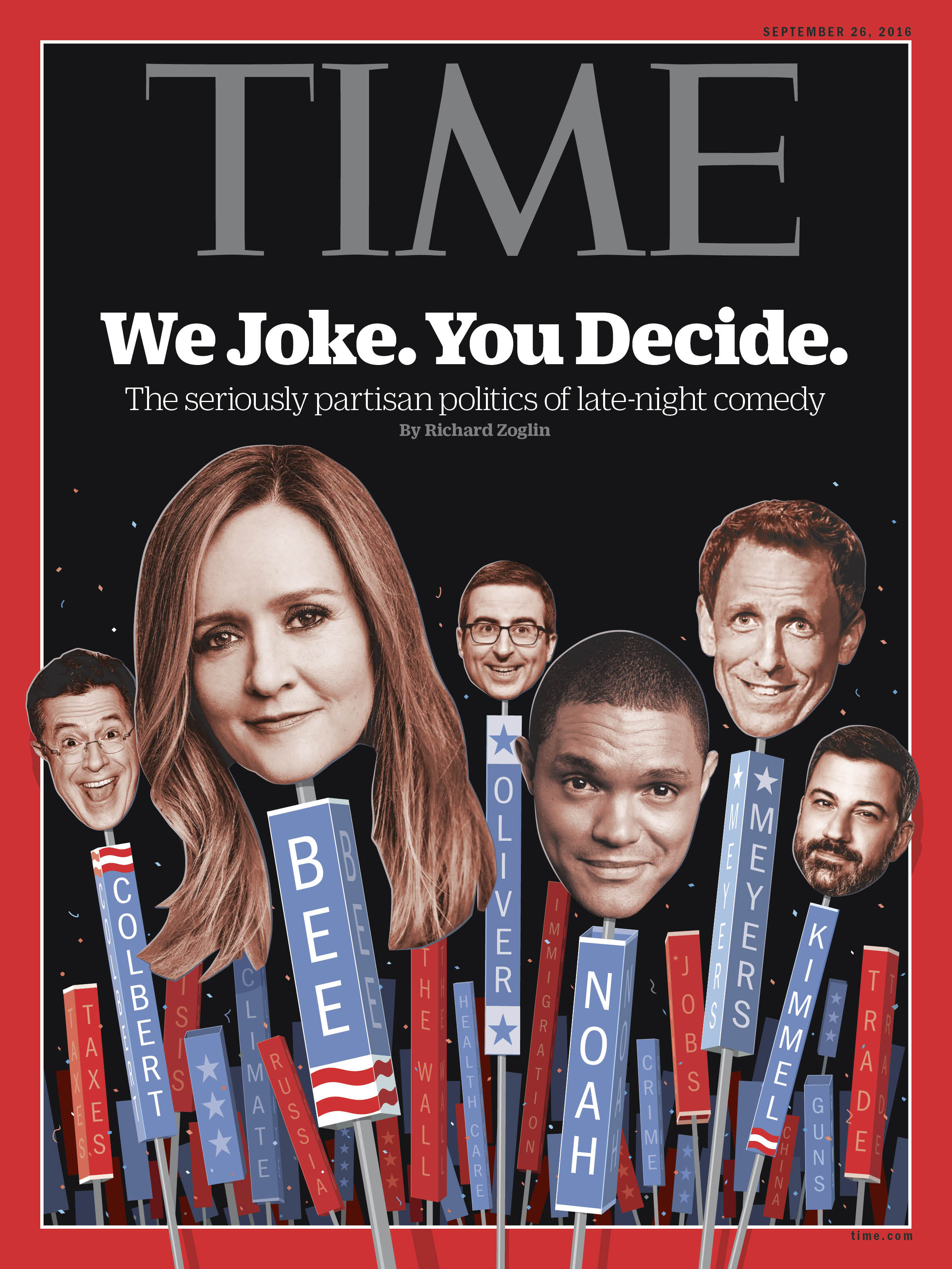 Late Night Comedy Time Magazine Cover