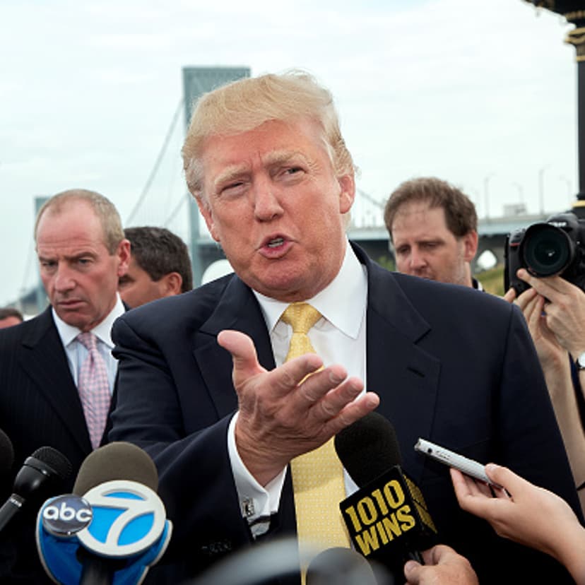 Donald Trump attends the 2015 Hank's Yanks Golf Classic at Trump Golf Links Ferry Point on July 6, 2015 in New York City.