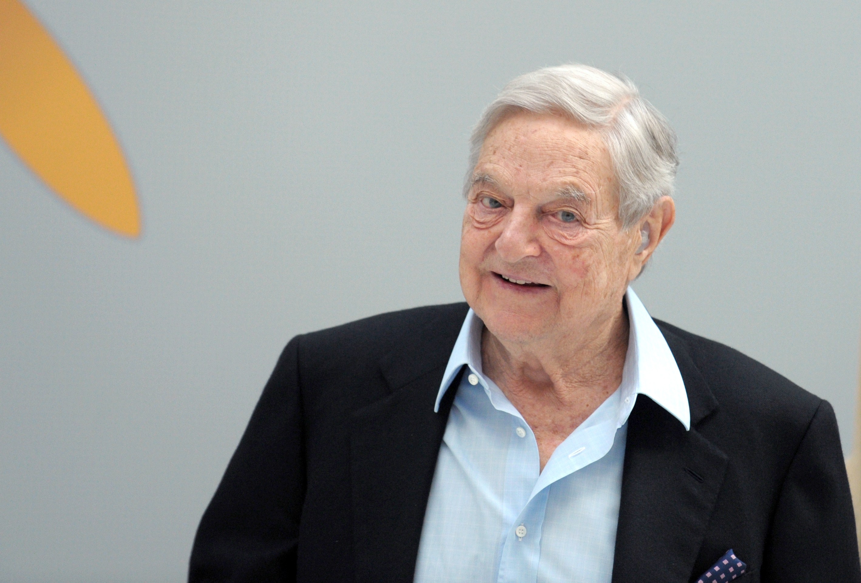 George Soros arrives to attend a session of the 6th annual conference of the Institute for new economic thinking (INET) at the OECD headquarters in Paris on April 9, 2015.