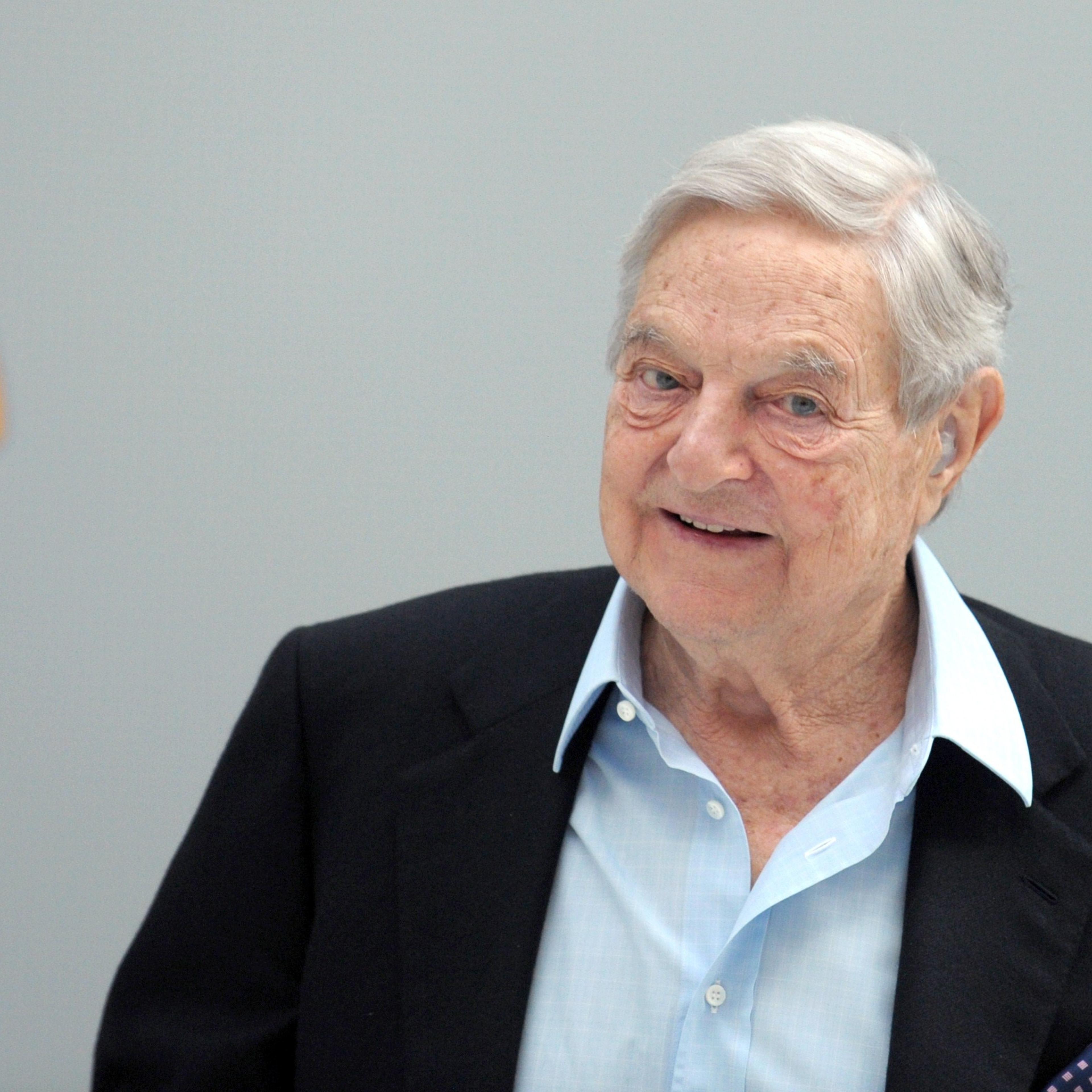 George Soros arrives to attend a session of the 6th annual conference of the Institute for new economic thinking (INET) at the OECD headquarters in Paris on April 9, 2015.