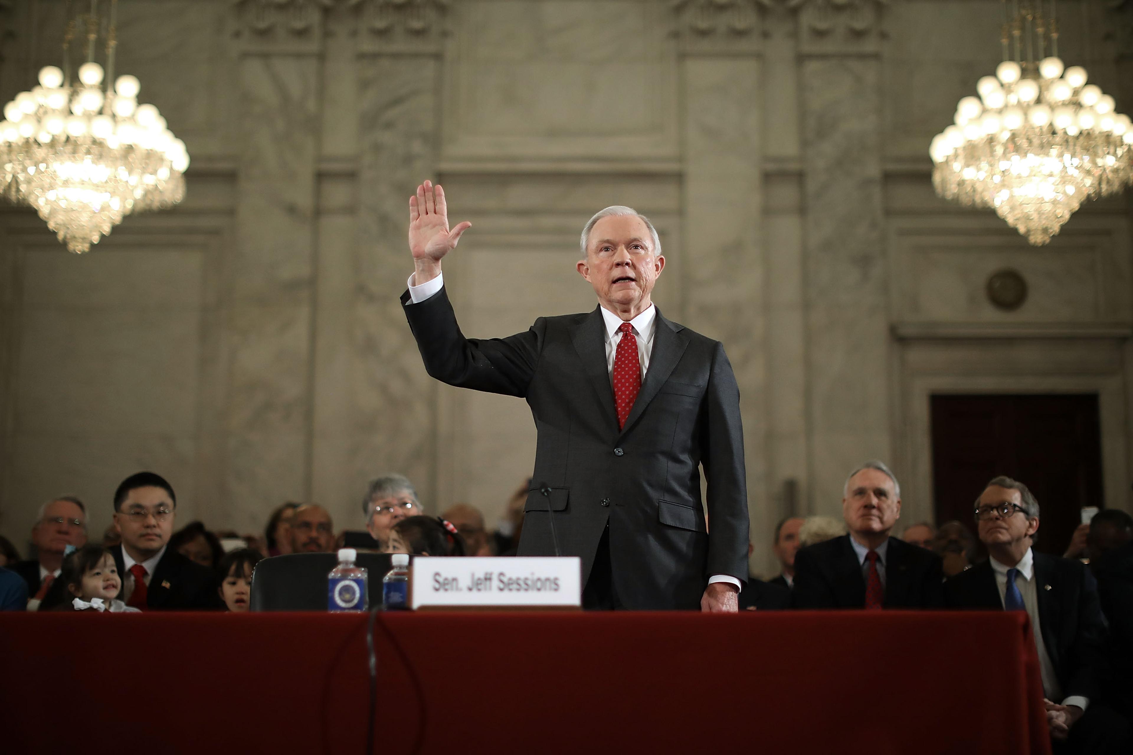 Jeff Sessions Testifies Before Confirmation Hearing for Attorney General