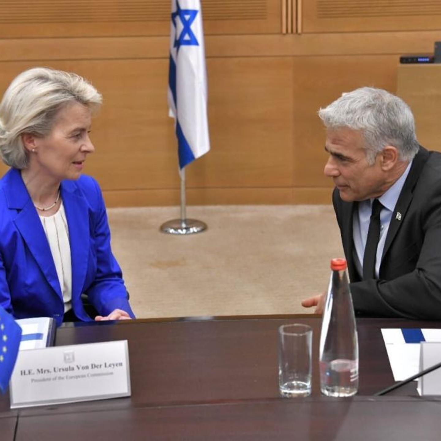 Ursula von der Leyen - Yair Lapid meeting in Jerusalem