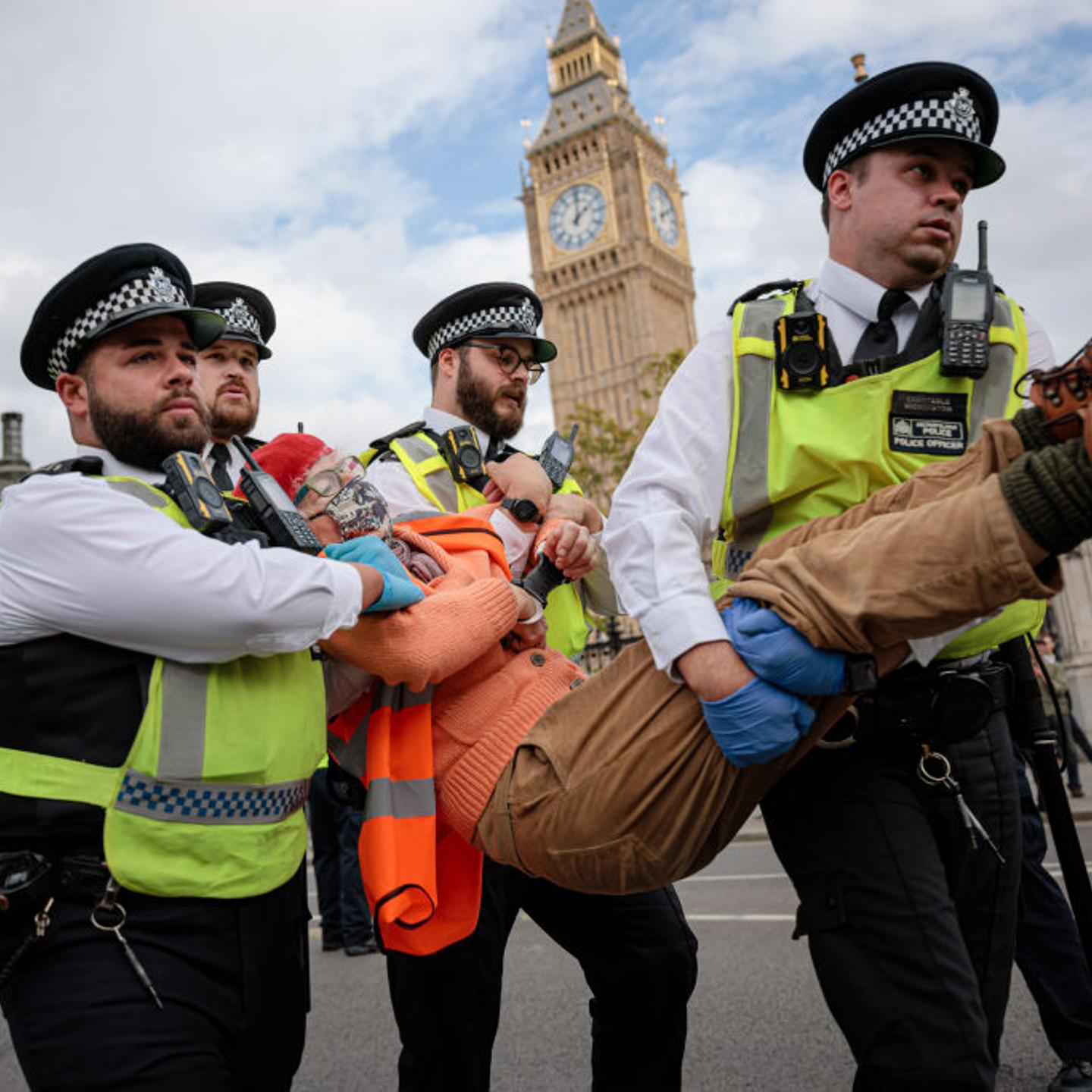 Environmental Protesters Demonstrate In Central London