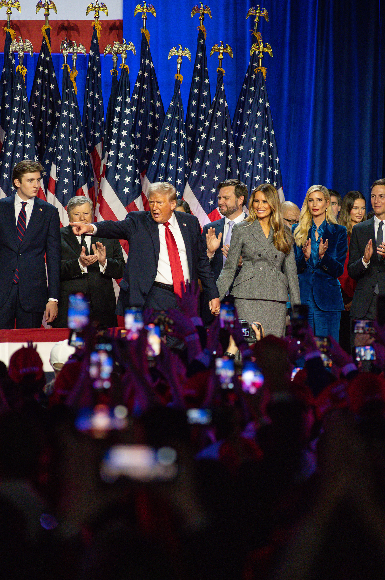 Trump during his Election Night Watch Party in West Palm Beach, Fla. on Nov. 6