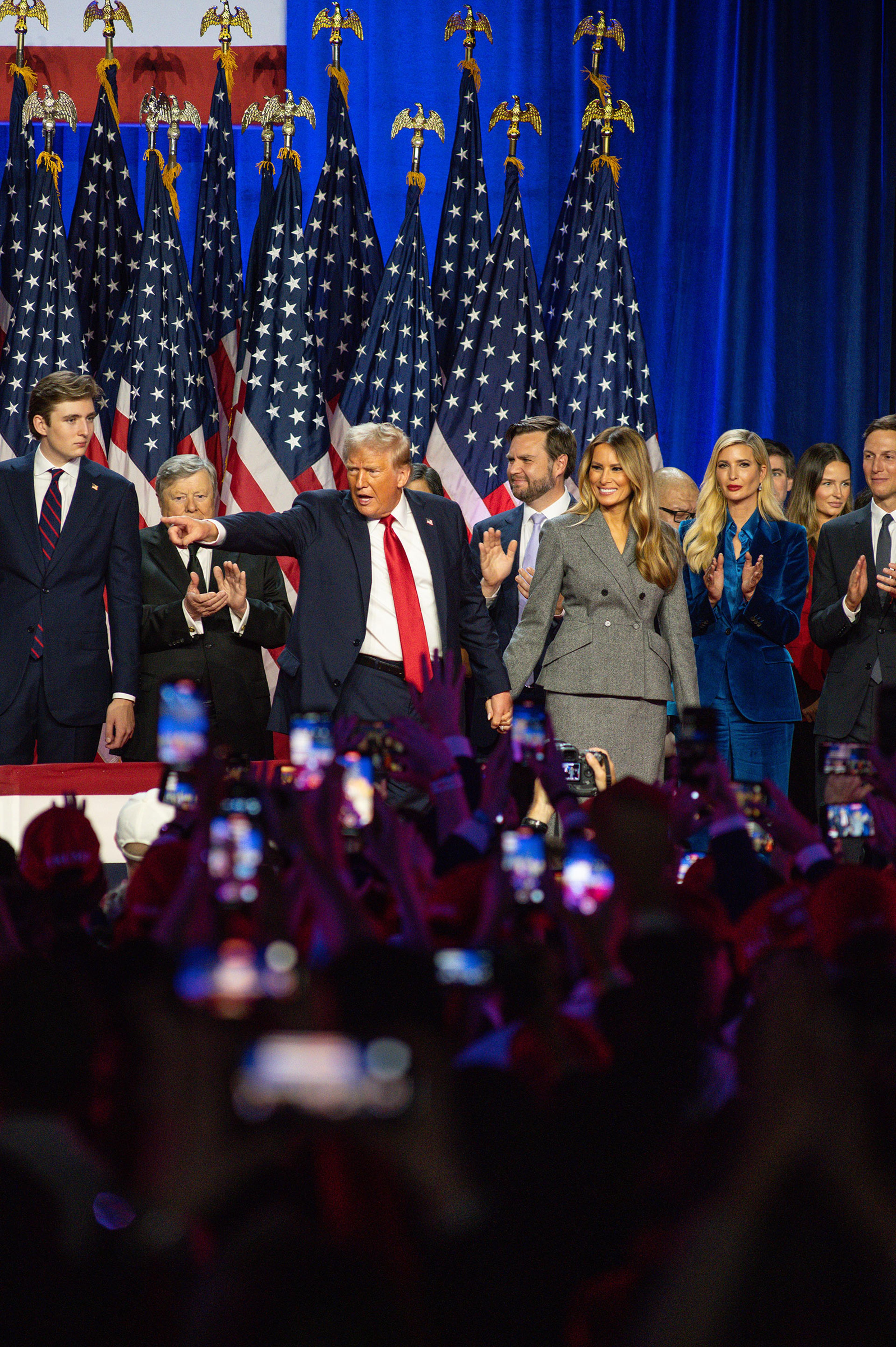 Trump during his Election Night Watch Party in West Palm Beach, Fla. on Nov. 6