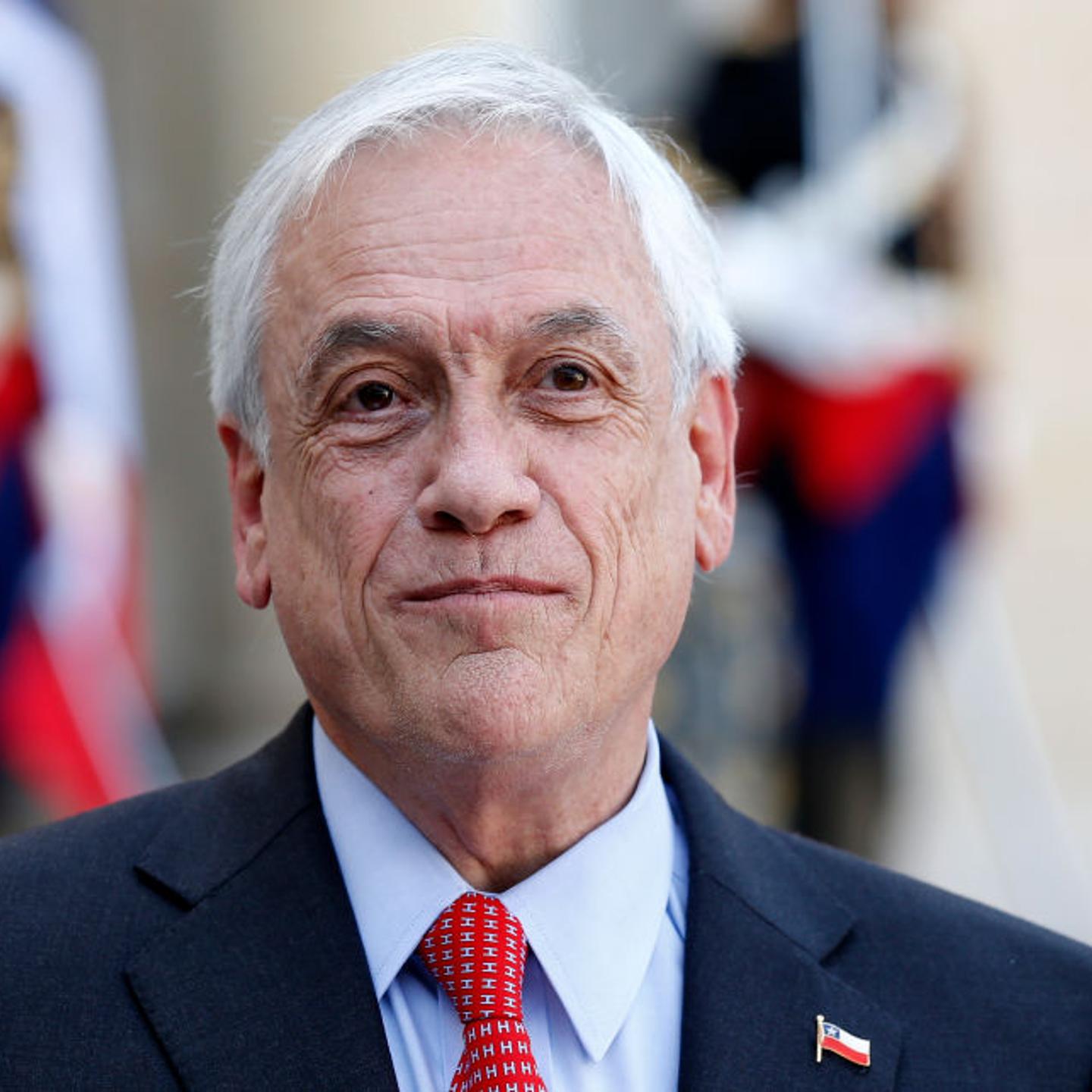 Former Chilean President Sebastián Piñera at the Élysée Presidential Palace on Sept. 6, 2021 in Paris, France