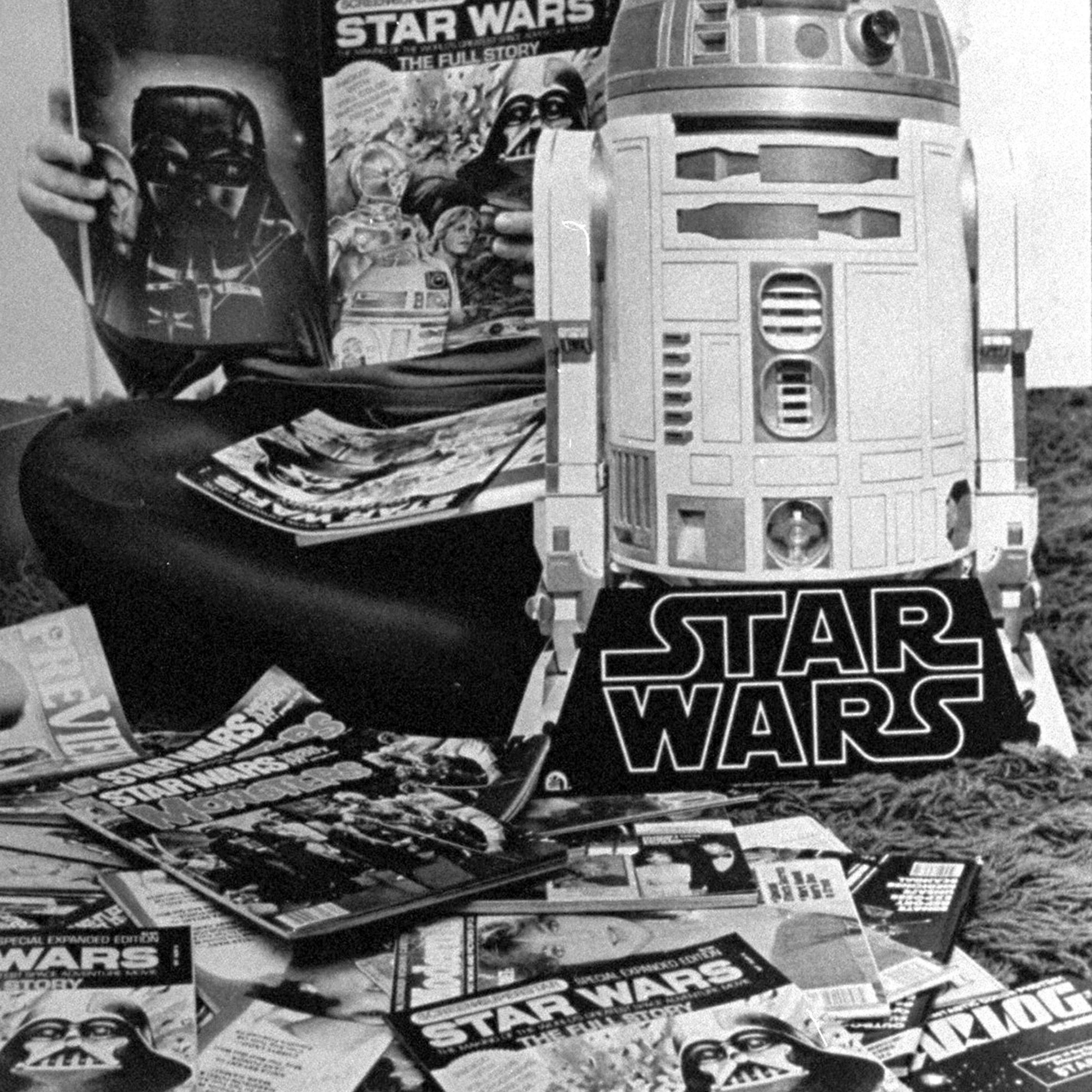 Linda Cappel with her collection of "Star Wars" memorabilia.