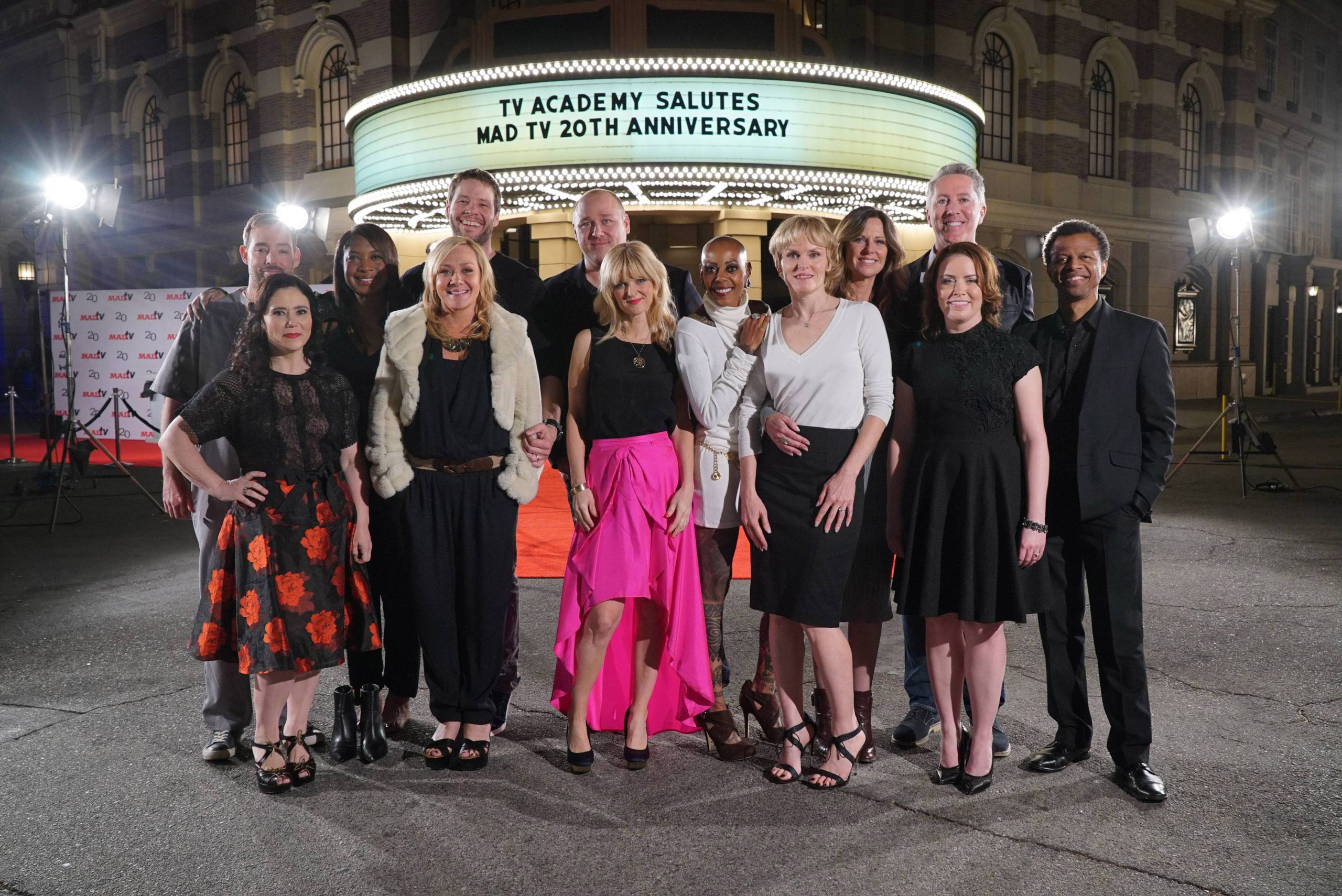 MADtv 20th Anniversary Reunion -- Image DSC03811.jpg -- Pictured (L-R): 03811 Pictured (L-R): (Front Row): Alex Borstein, Nicole Sullivan, Arden Myrin, Debra Wilson, Stephnie Weir, Crista Flanagan and Phil LaMarr (Back Row): Eric Price, Nicole Randall Jo
