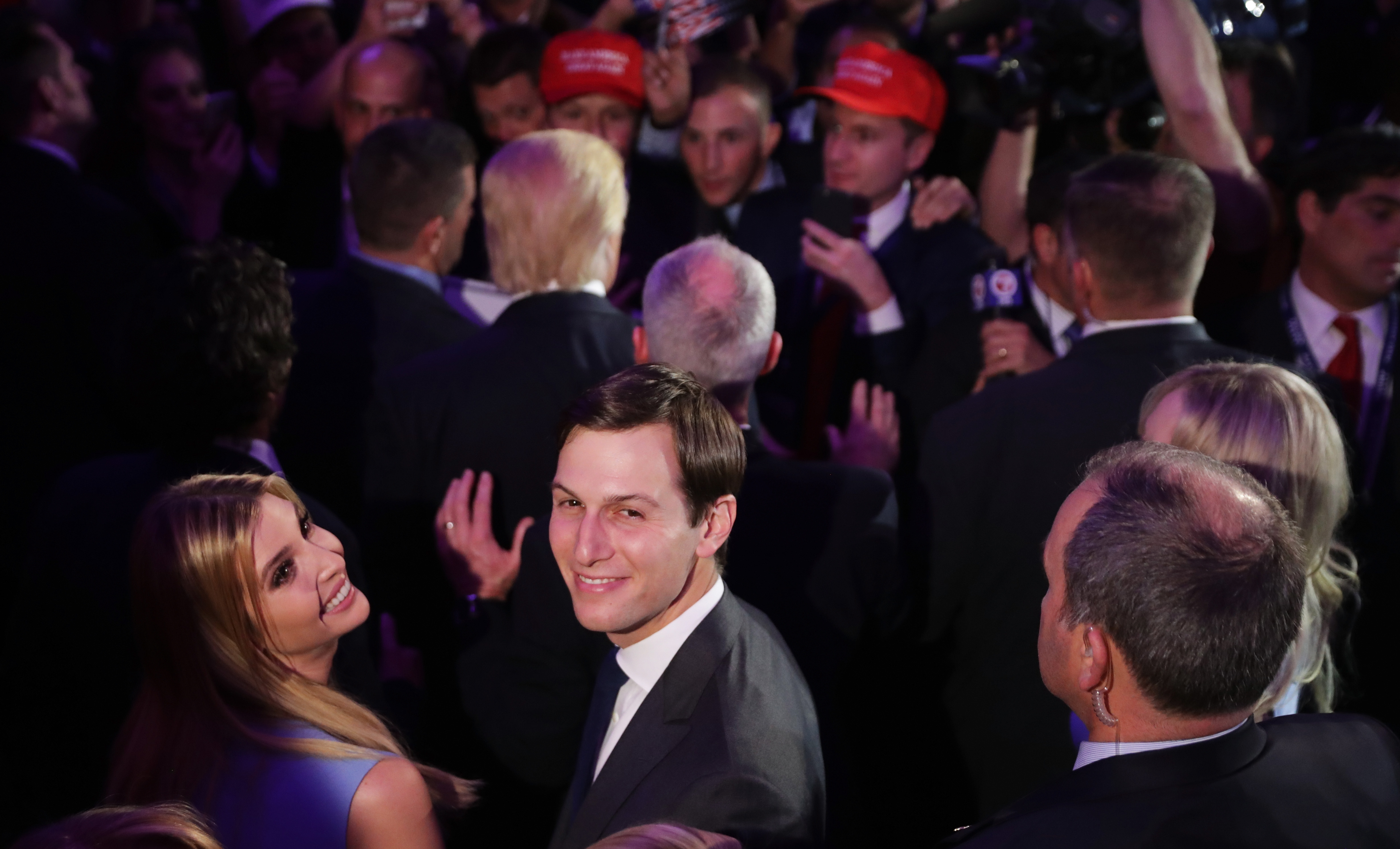 Republican Presidential Nominee Donald Trump Holds Election Night Event In New York City