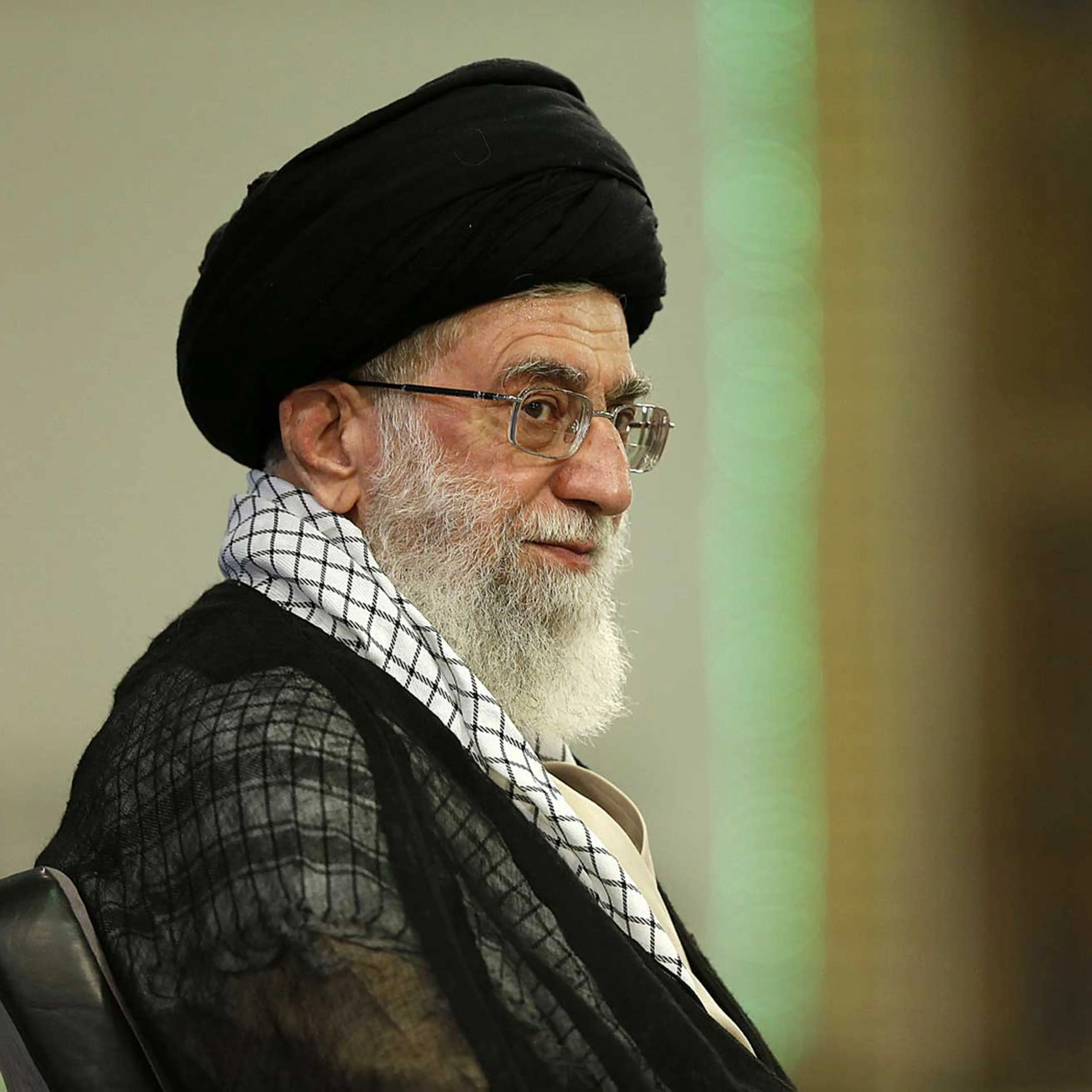 Supreme Leader Ayatollah Ali Khamenei, attends a meeting in Tehran, Sept. 7, 2014.