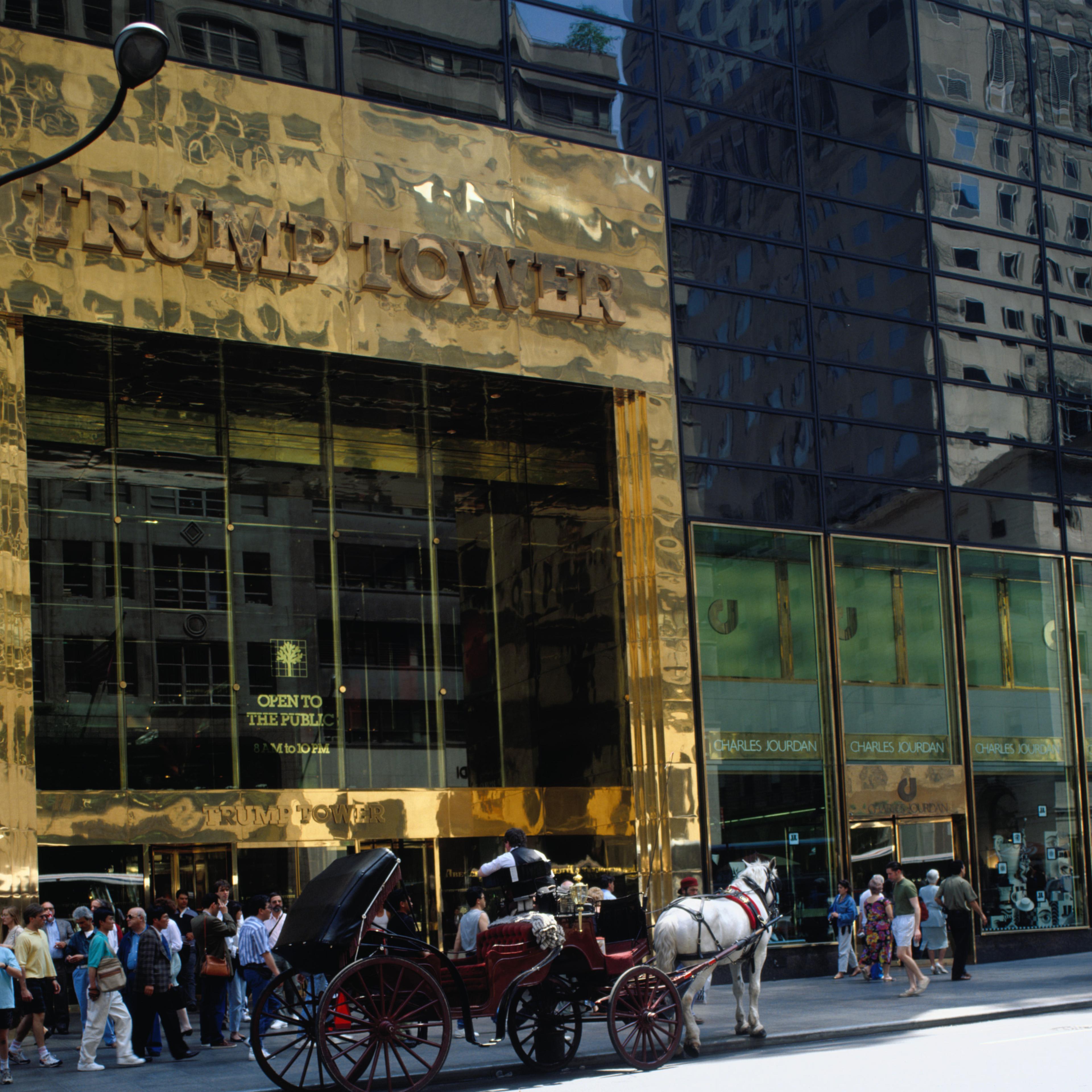 Trump Tower street entrance.