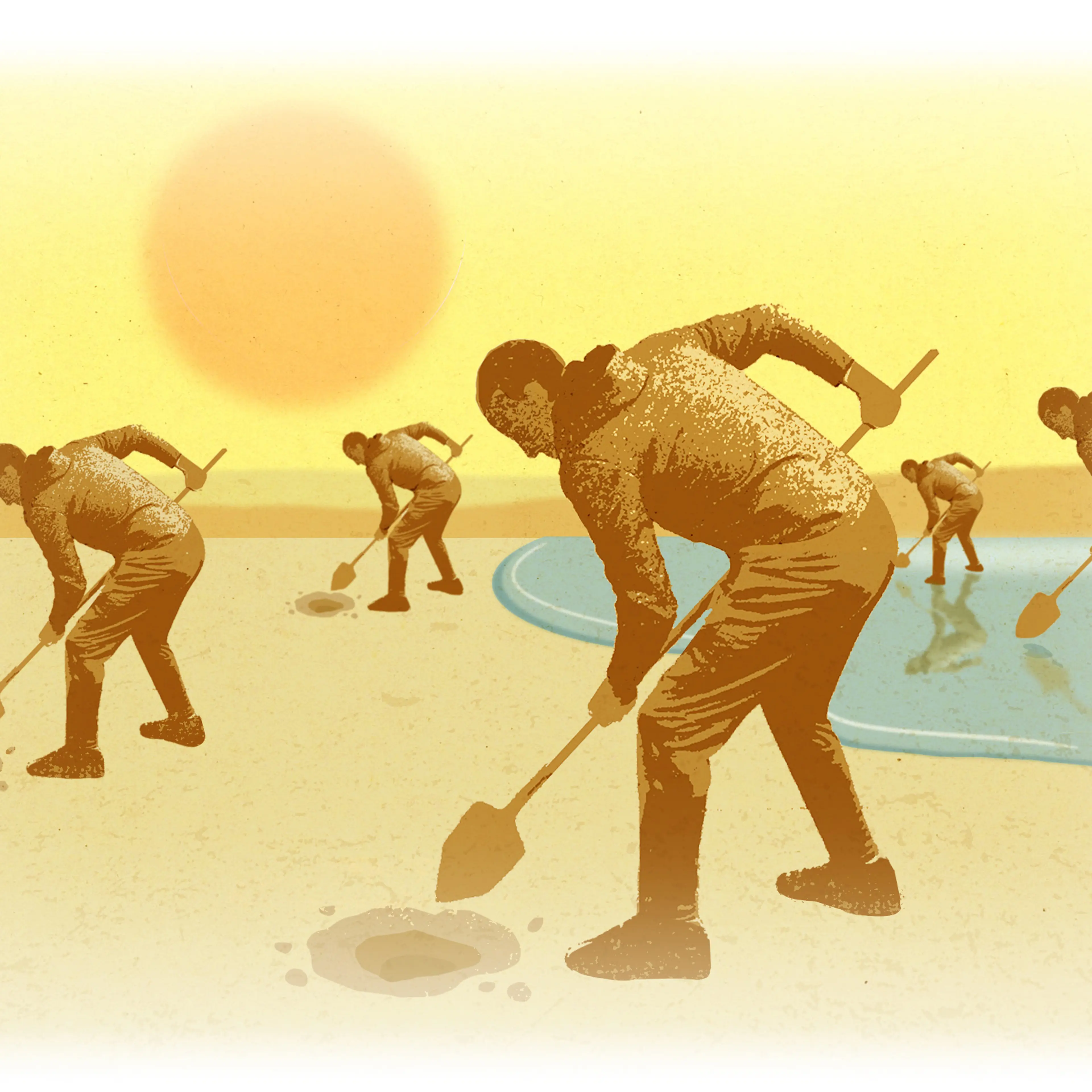 One person remembers dreaming about digging holes in the desert to slow sea level rise.