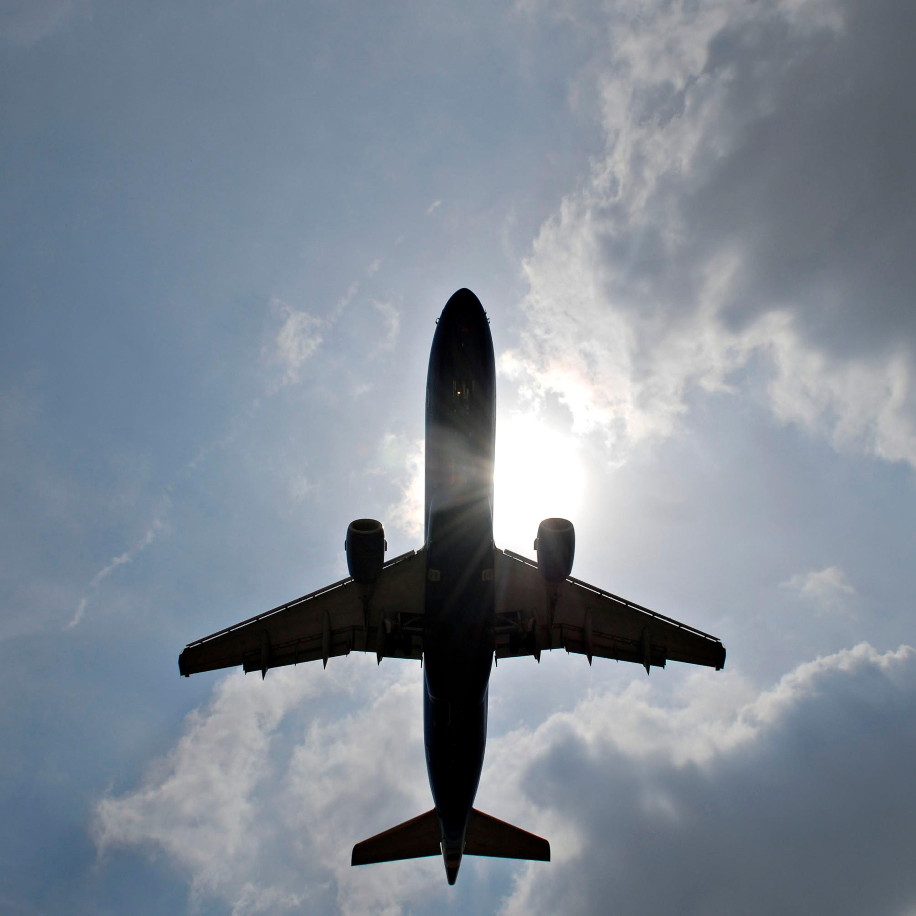 A jet lands at Hartsfield-Jackson International airport in A