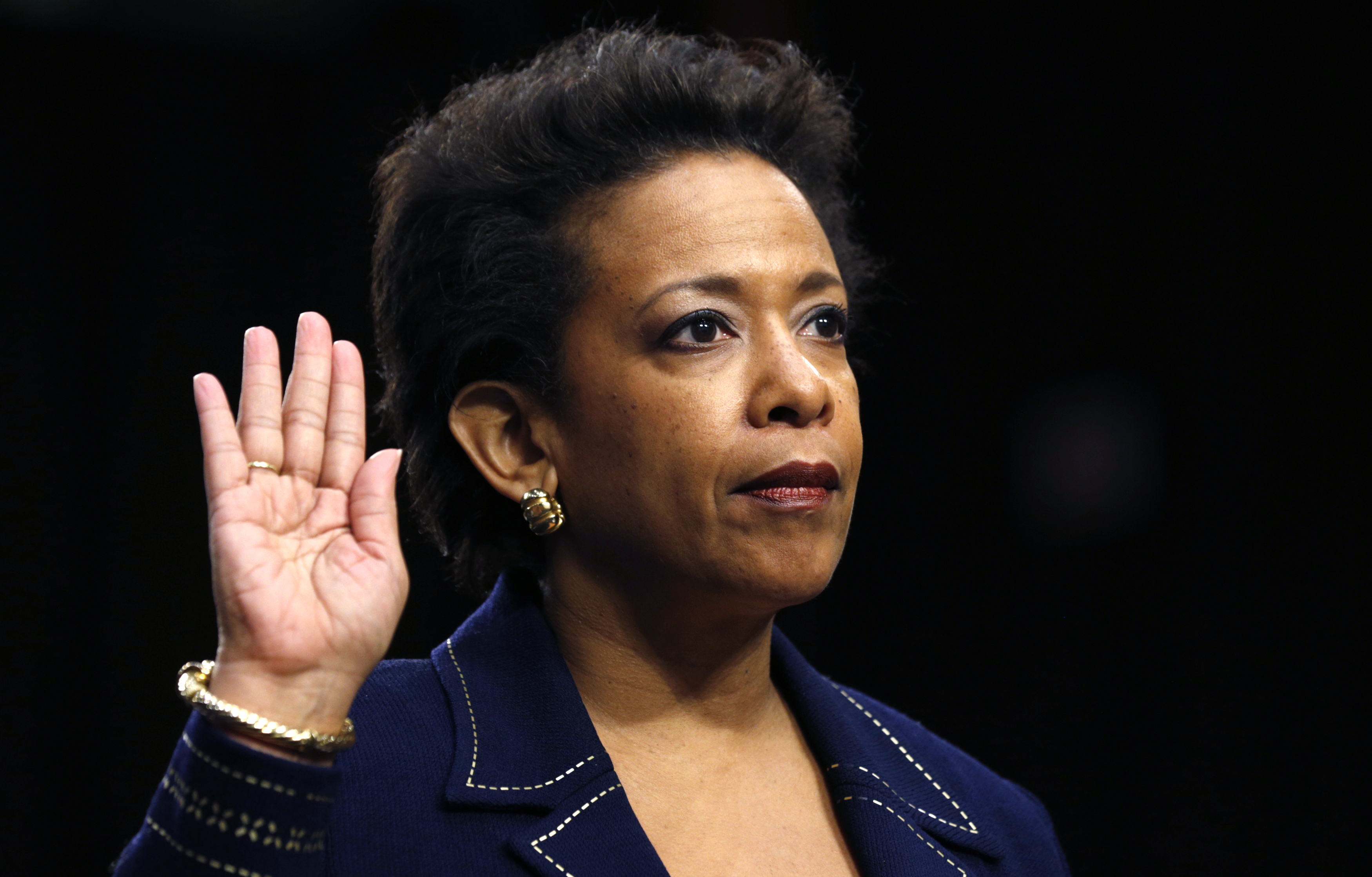 Loretta Lynch testifies on Capitol Hill in Washington
