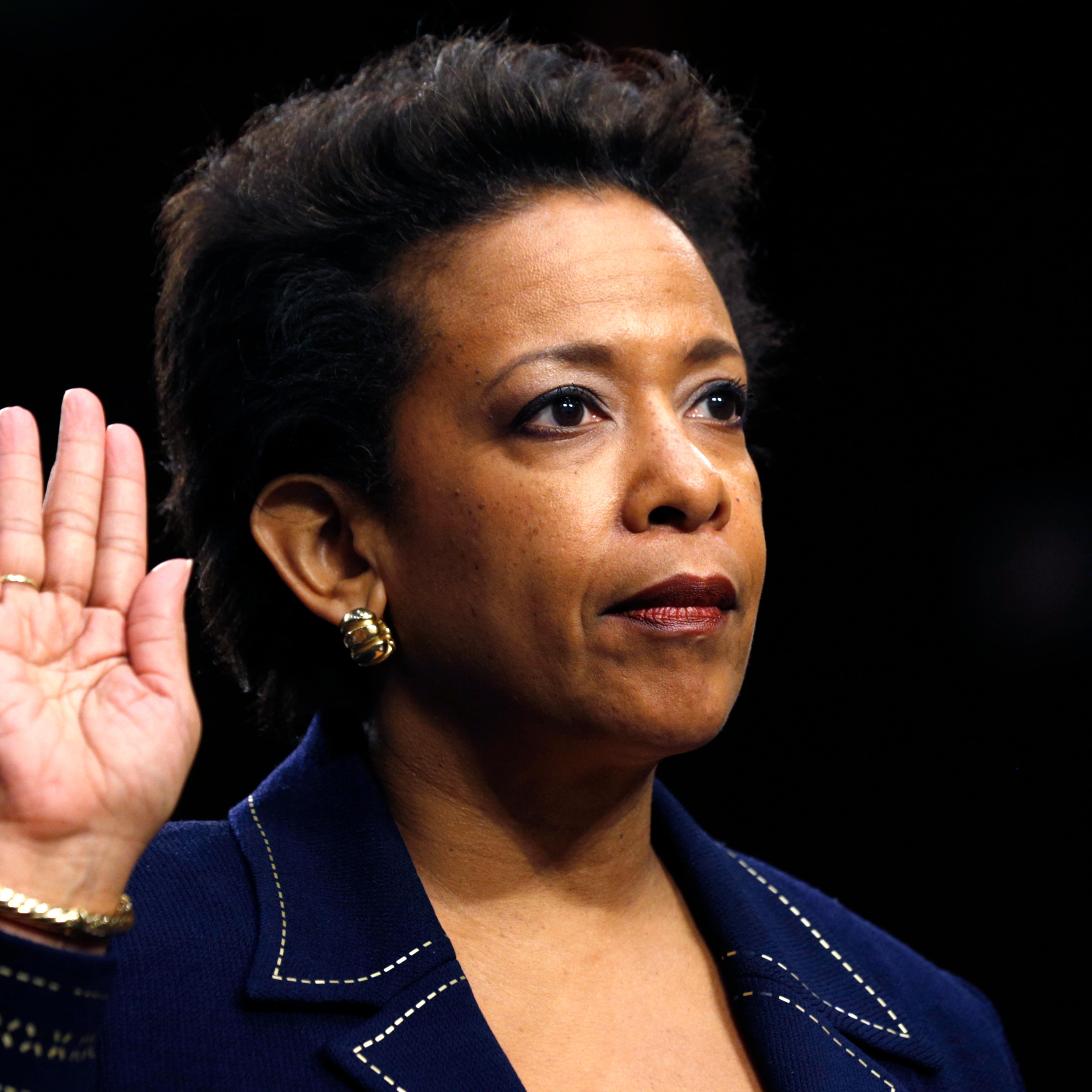 Loretta Lynch testifies on Capitol Hill in Washington