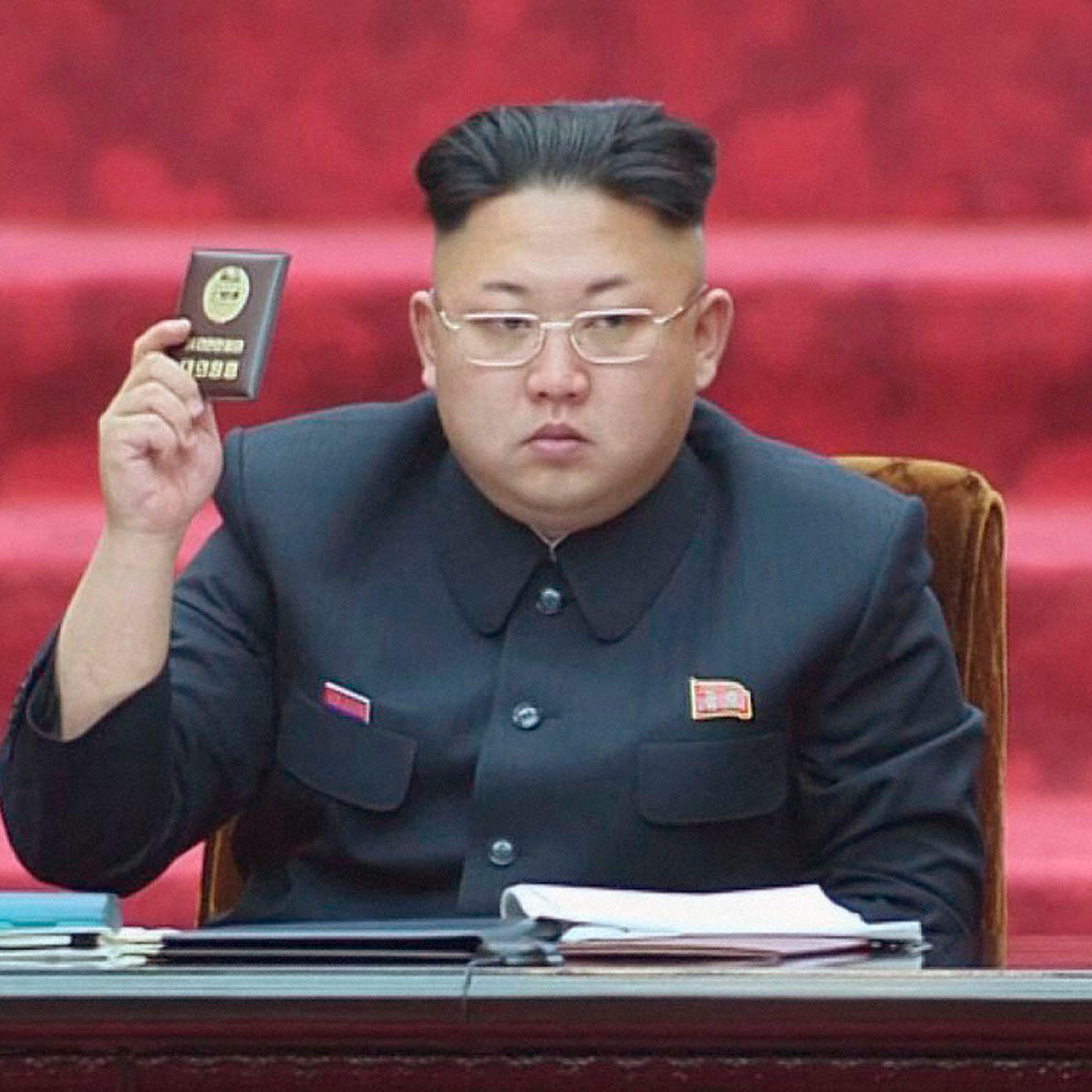 North Korean leader Kim Jong Un attends the Supreme People's Assembly in Pyongyang