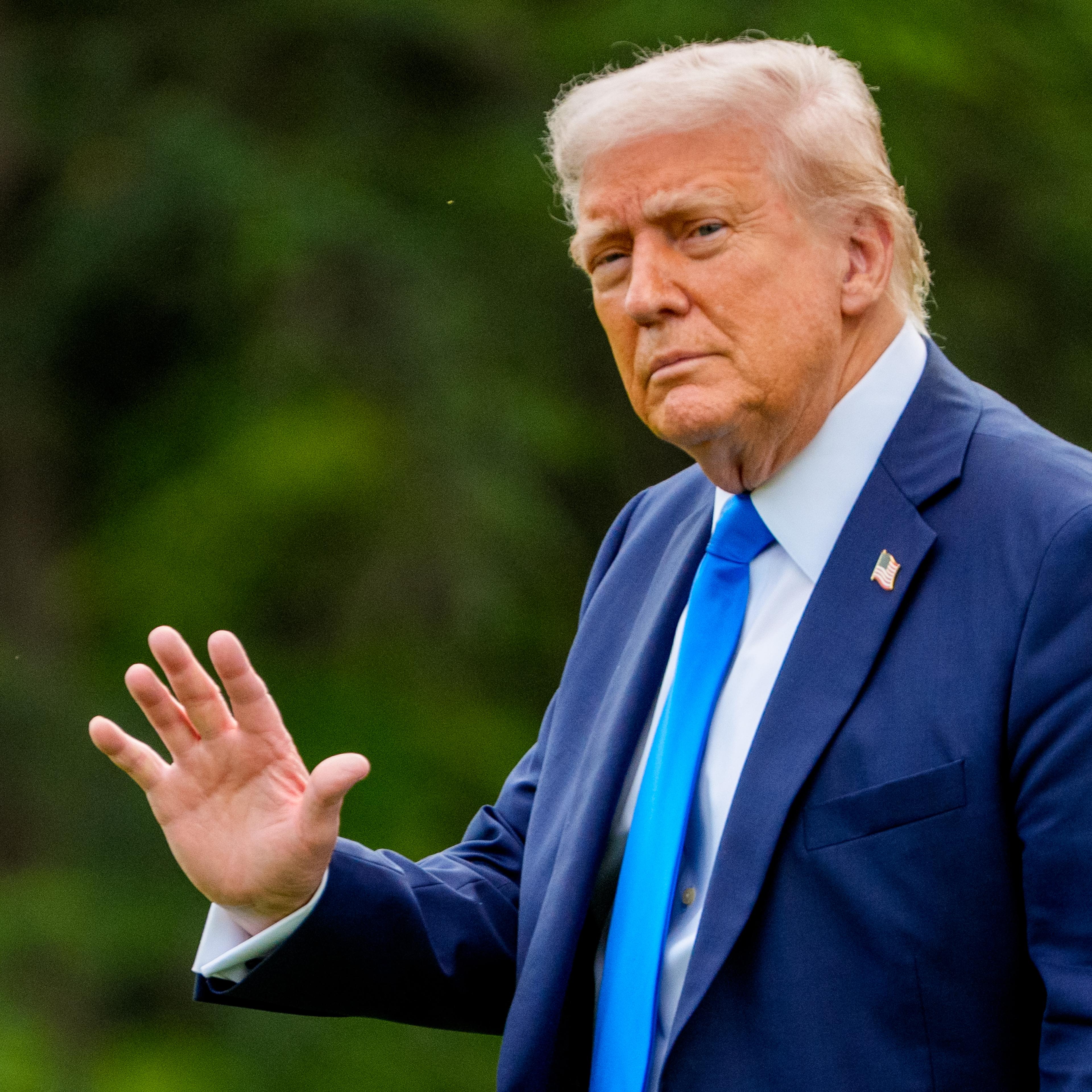 President Trump Departs White House En Route To Alabama
