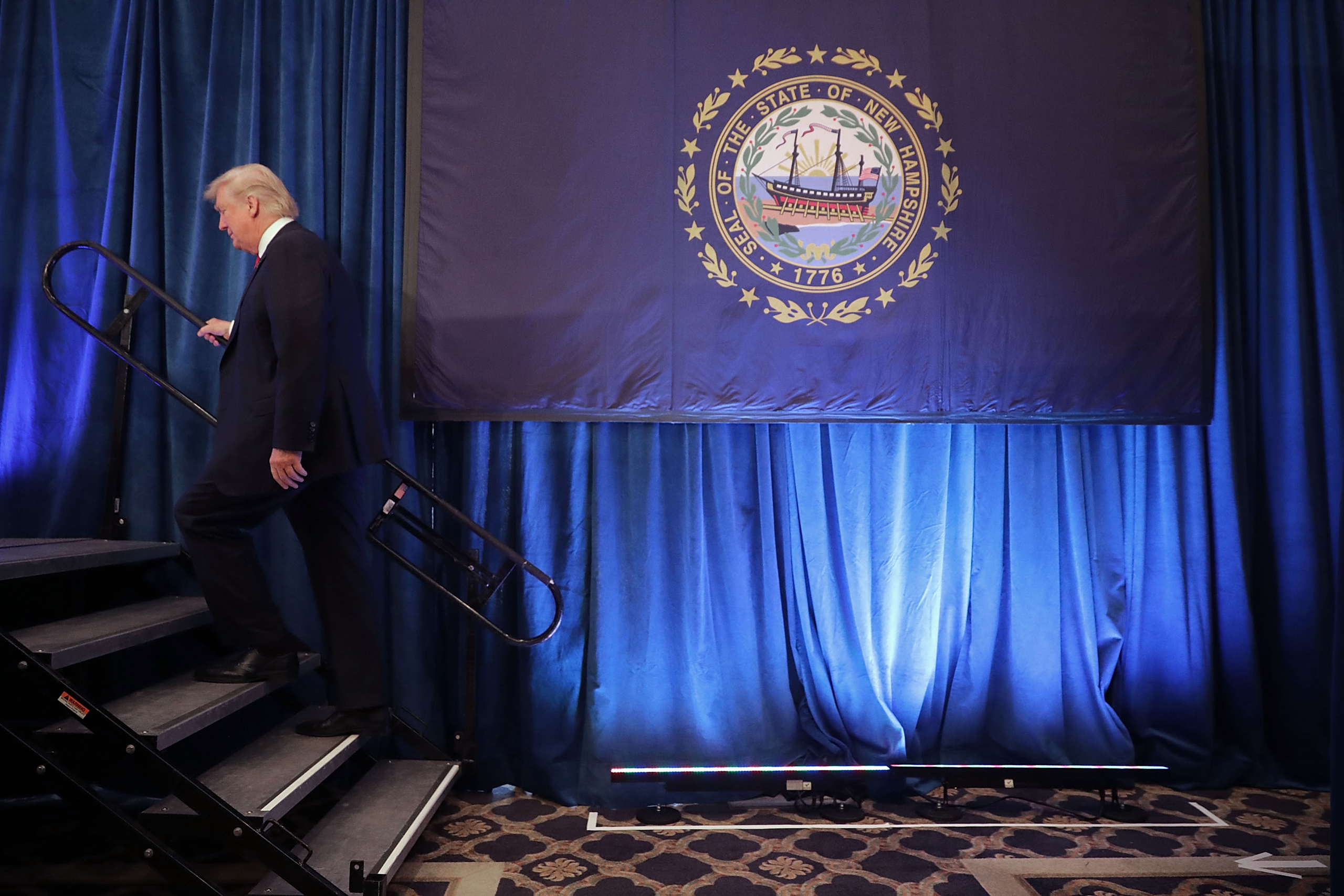 Trump Campaigns In New Hampshire Days Before Election