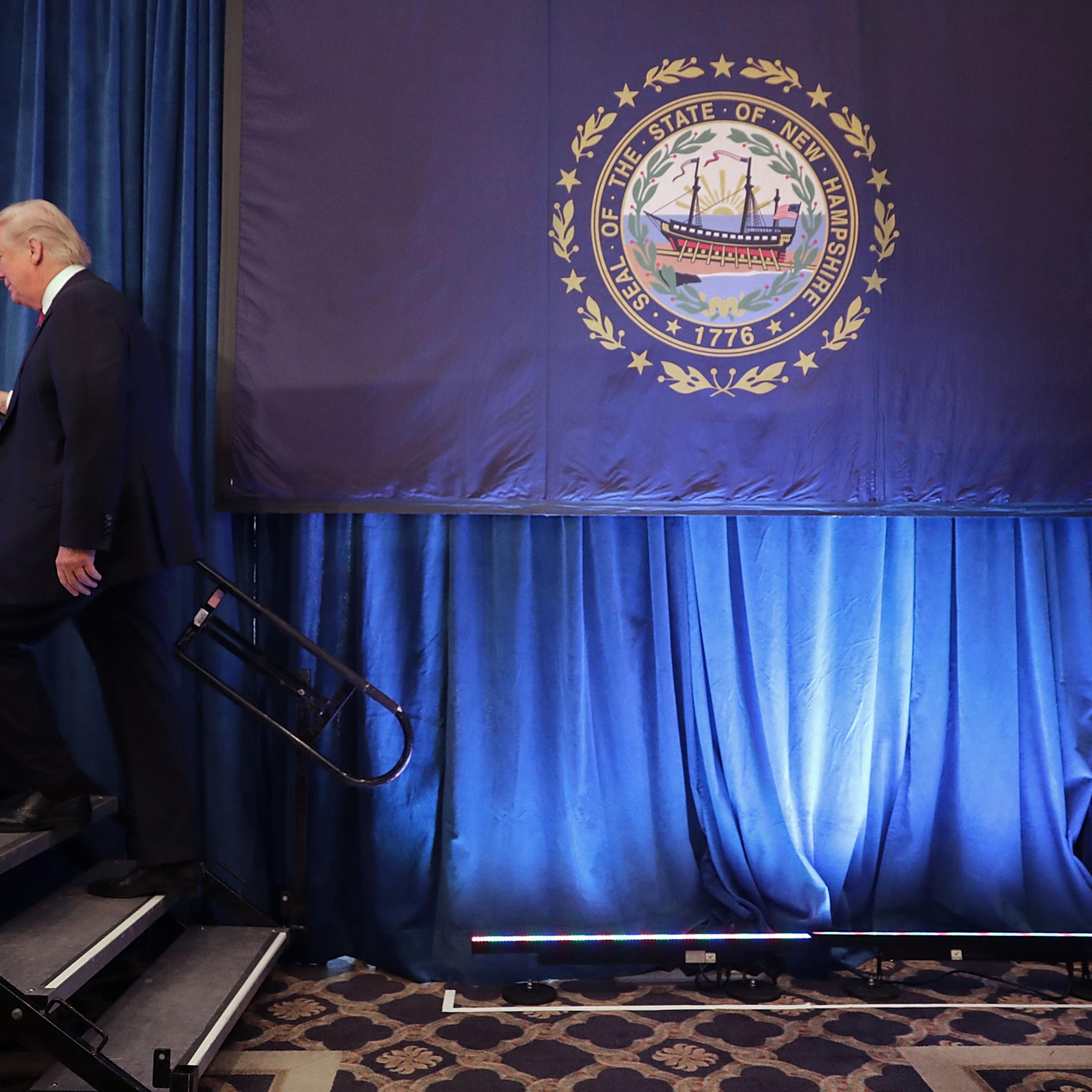 Trump Campaigns In New Hampshire Days Before Election