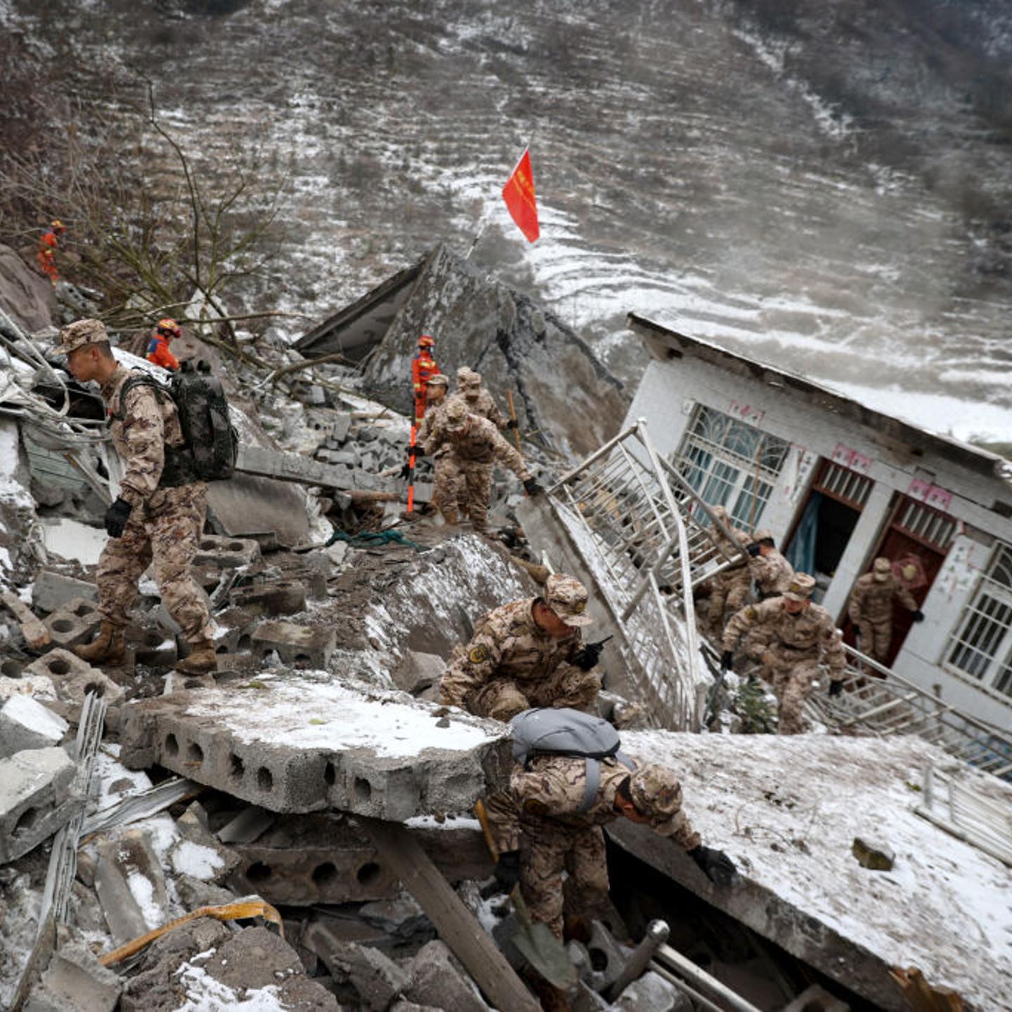 TOPSHOT-CHINA-ACCIDENT-LANDSLIDE