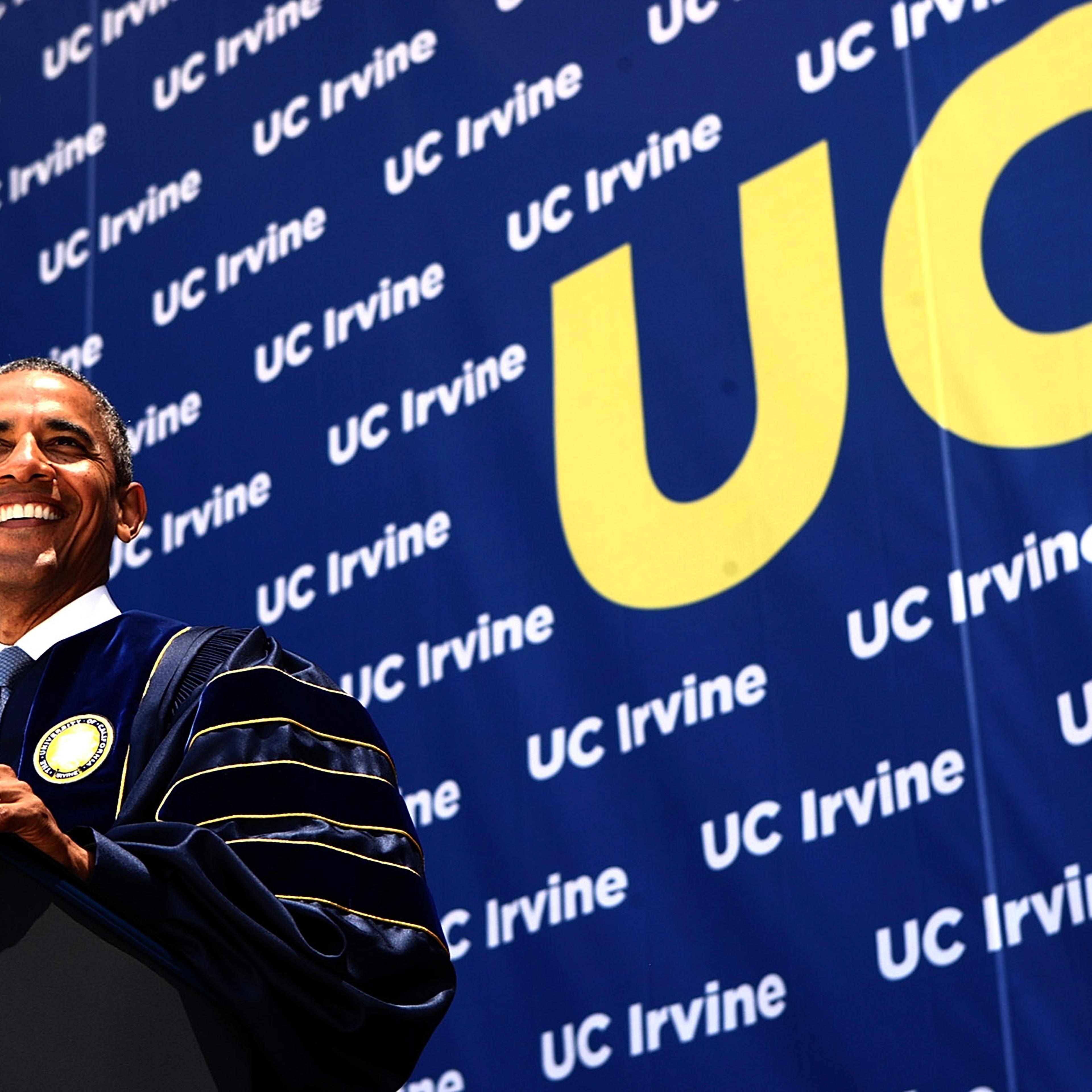 President Obama Speaks At UC Irvine Commencement Ceremony