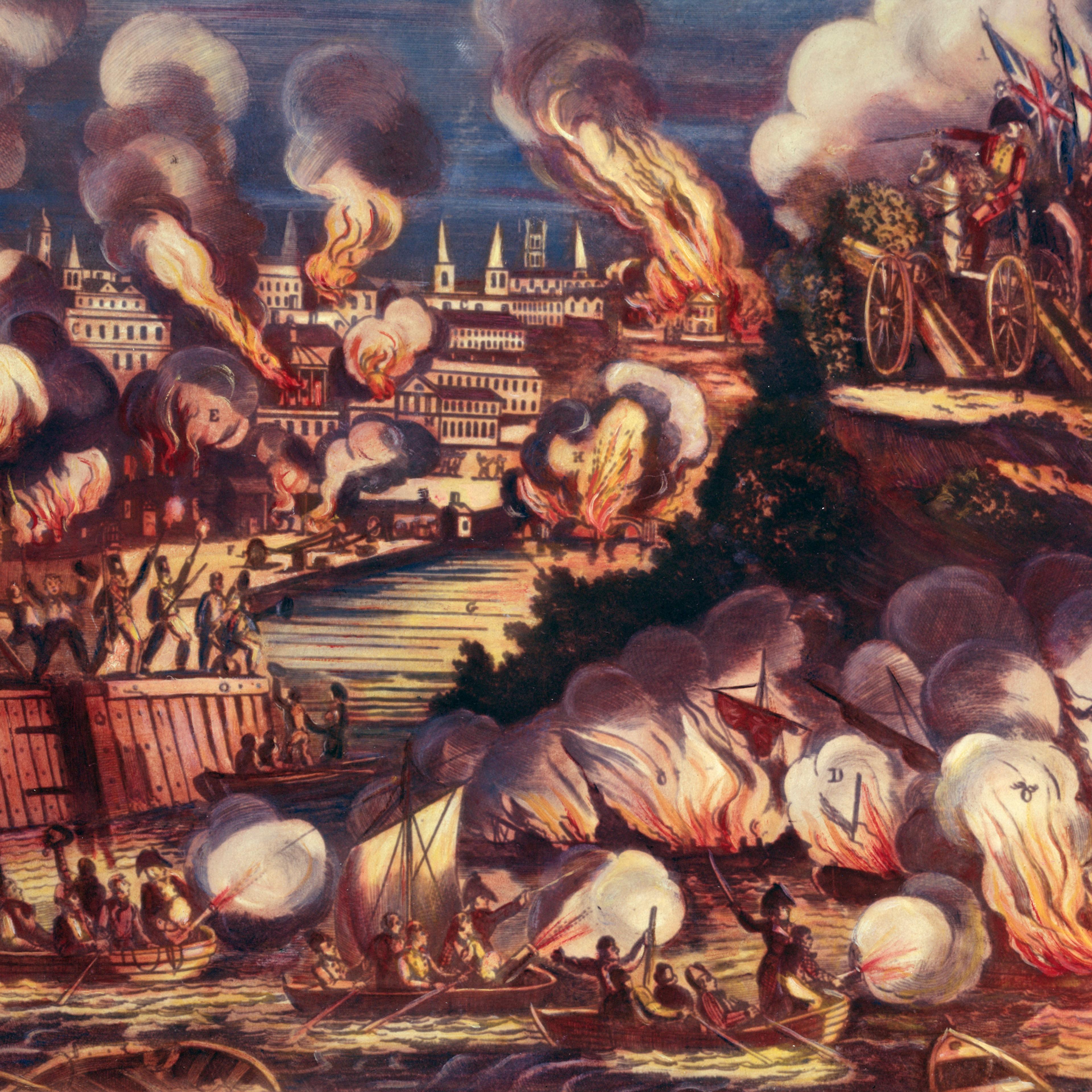 Illustration of Various Scenes of the War of 1812