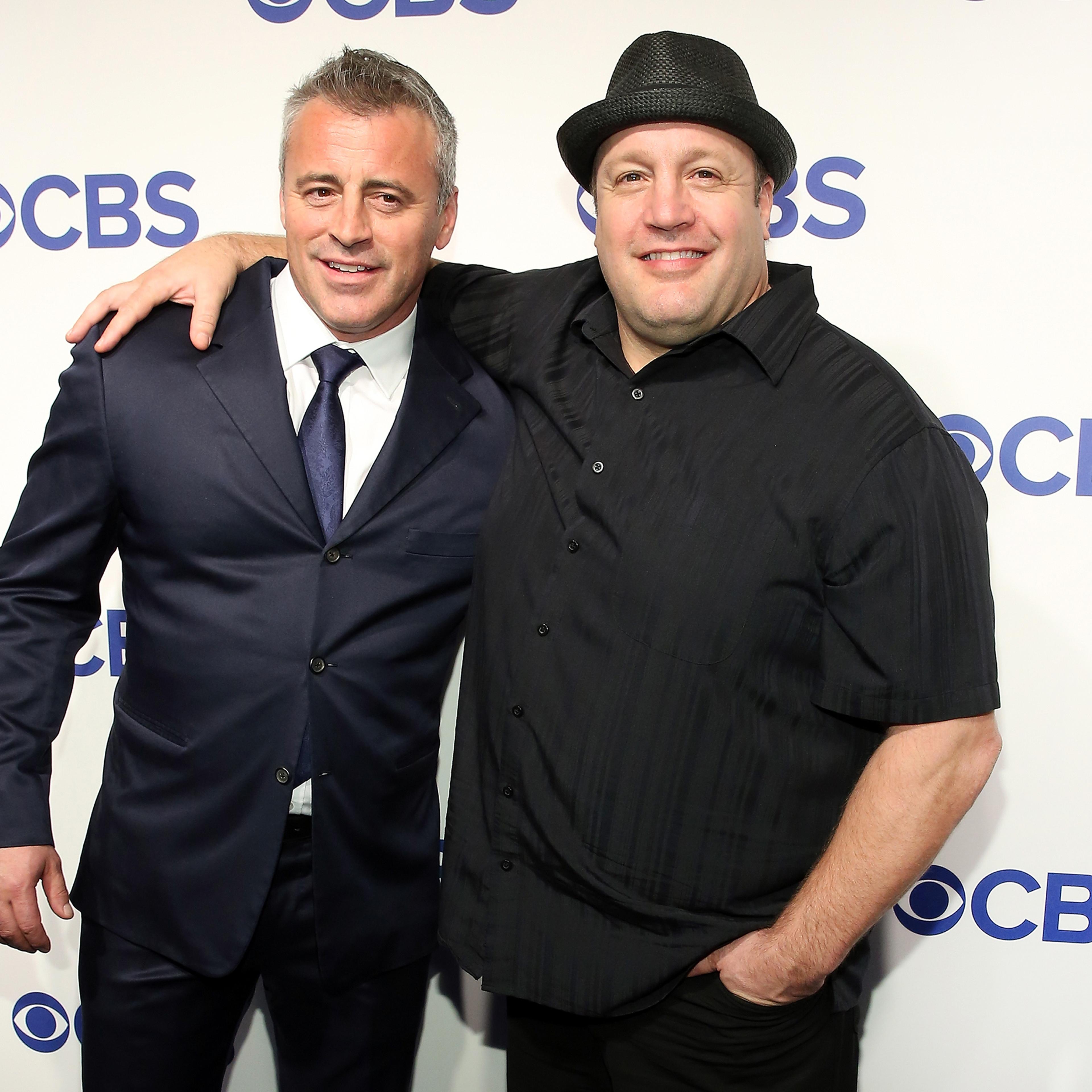 Matt LeBlanc and Kevin James attend the 2016 CBS Upfront at Oak Room in New York City on May 18, 2016.