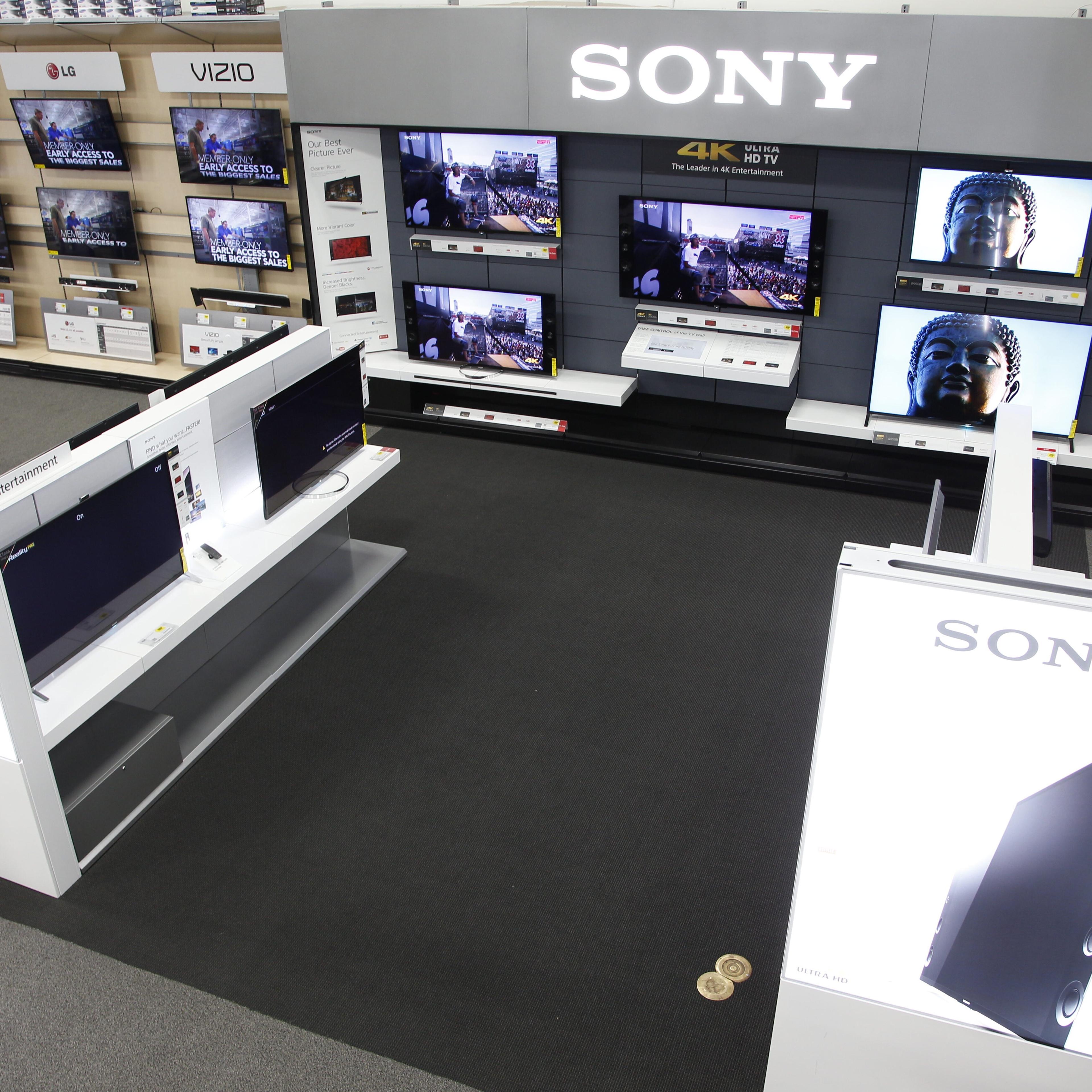 A "Sony Experience at Best Buy" store-within-the-store
