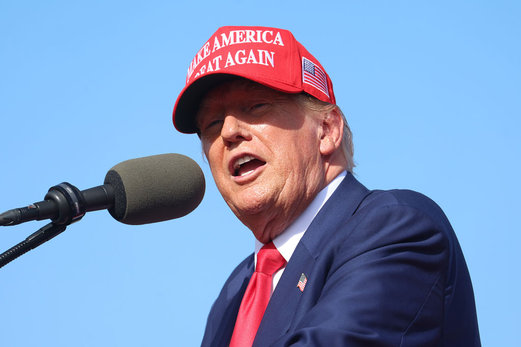 Donald Trump Campaigns For President In Racine, Wisconsin