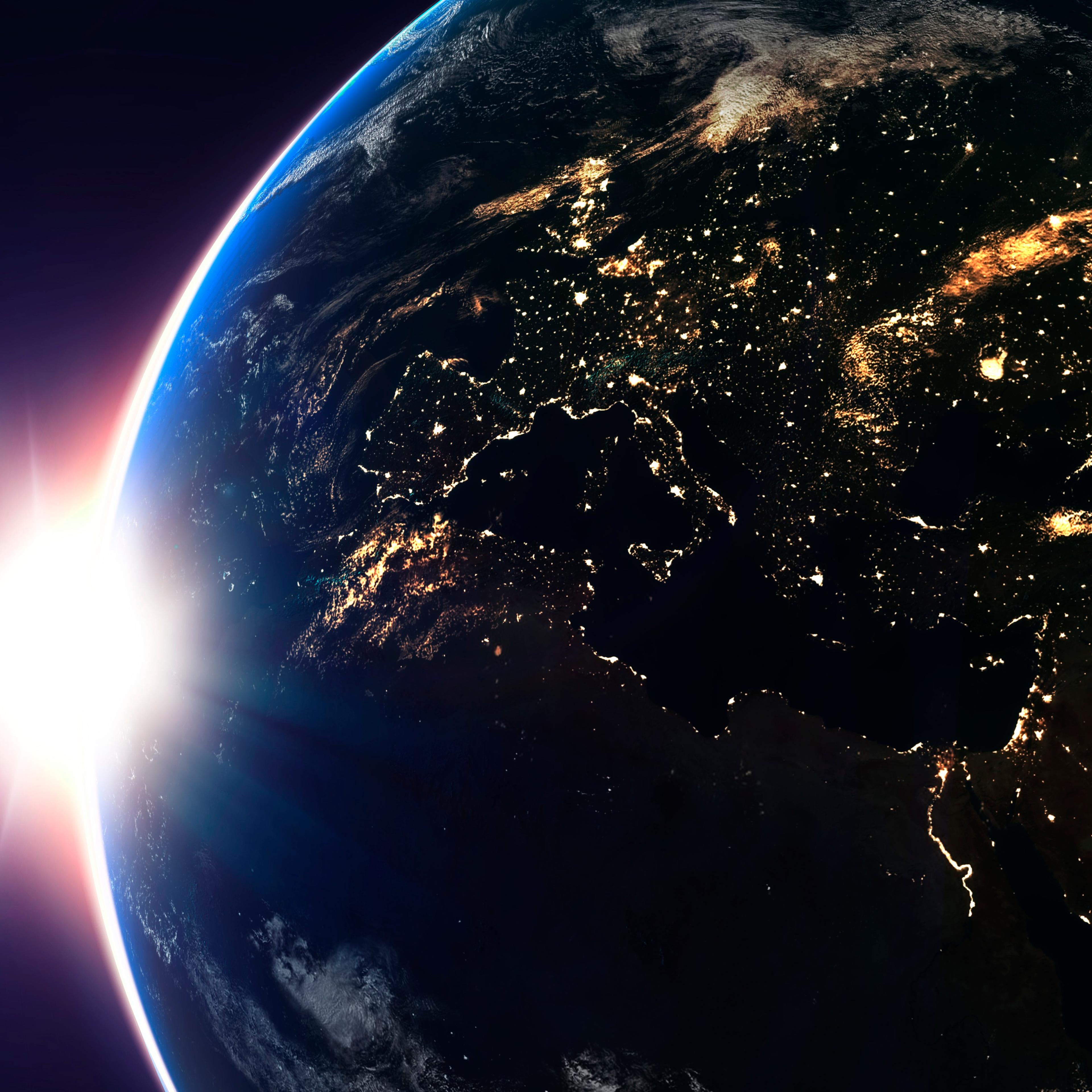 Sun over Earth, artwork