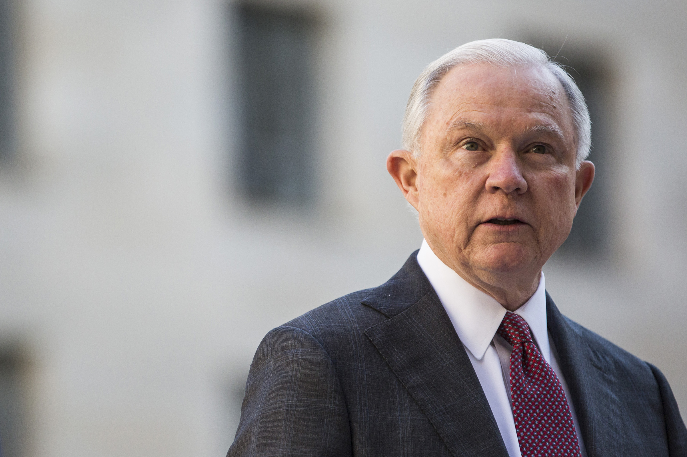 AG Jeff Sessions Holds Vigil Ceremony To Mark Anniversary Of 9/11 Attacks