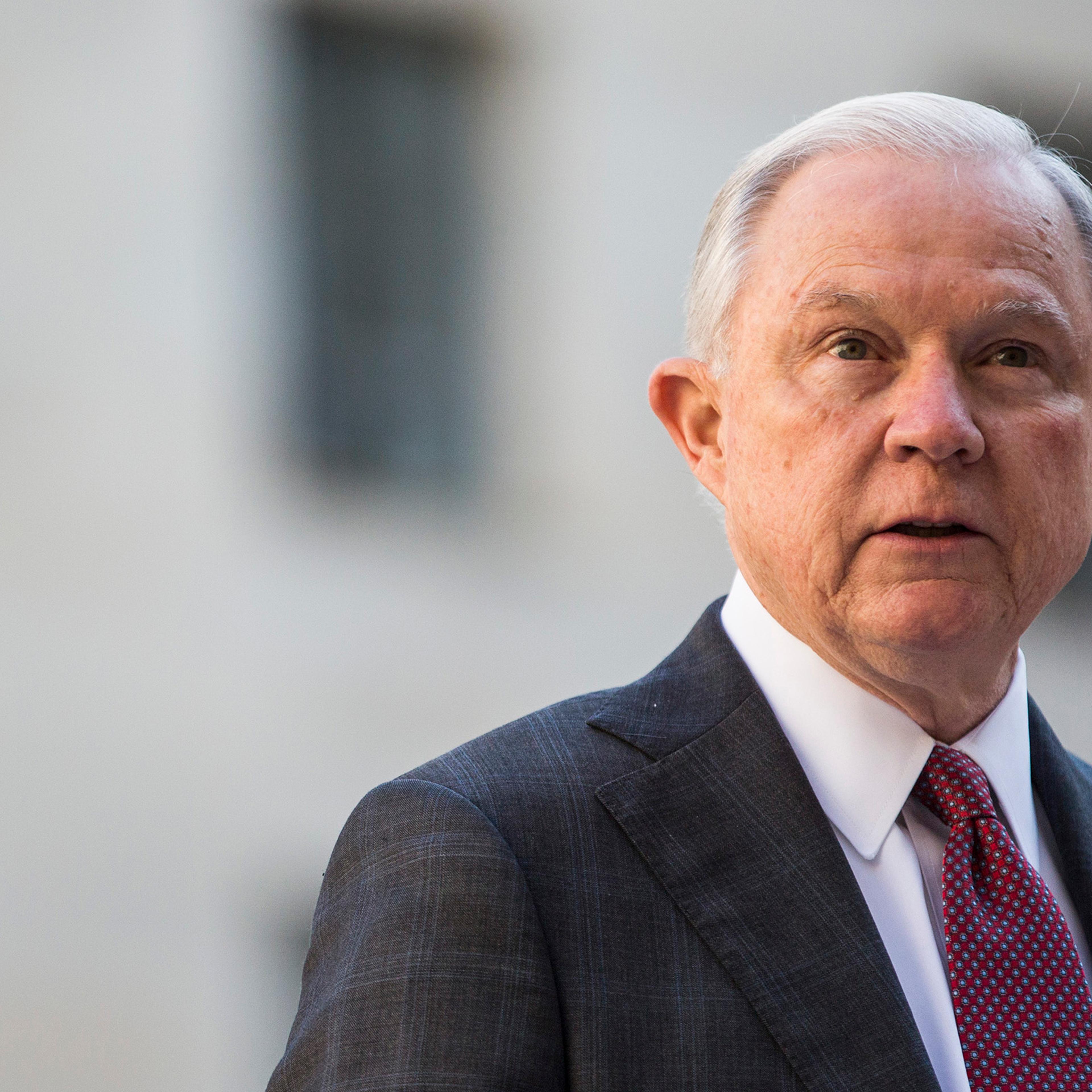 AG Jeff Sessions Holds Vigil Ceremony To Mark Anniversary Of 9/11 Attacks