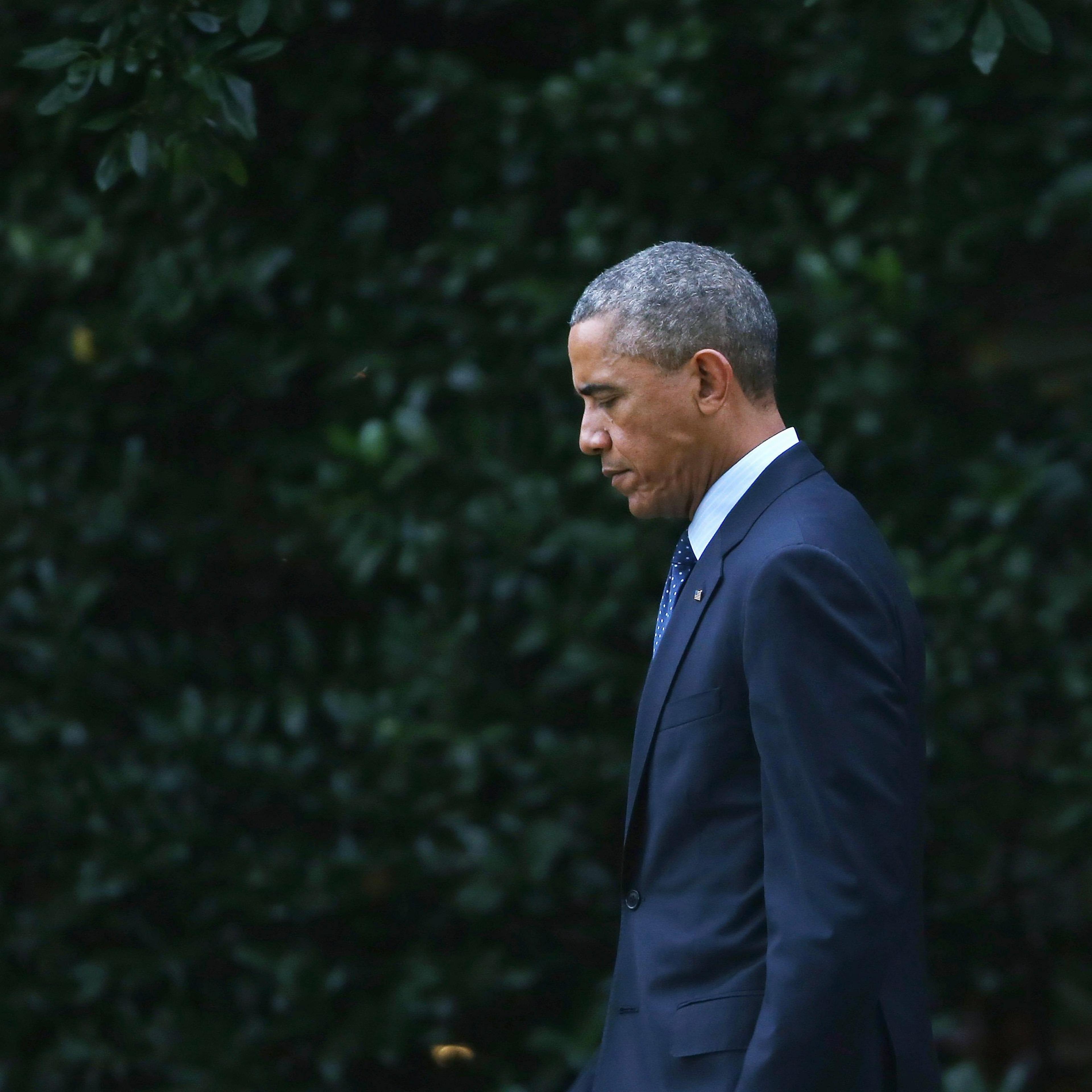 Obama Departs The White House En Route To New York
